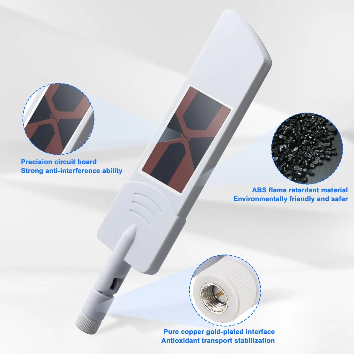Antenna 5G 4G LTE 12dbi SMA Maschio Omnidirezionale WLAN Home Outdoor Amplificatori di Segnale per WiFi Router Booster e Monitor FPV Adattatore USB 2 Pack