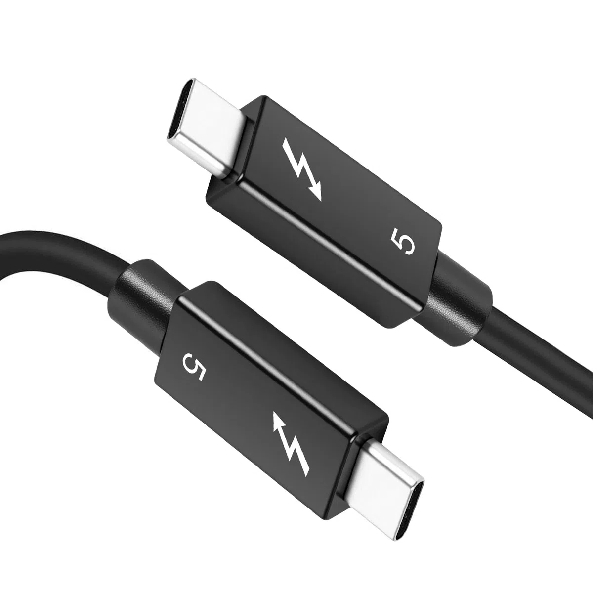 Thunderbolt 5 cavi Ultra High Speed 80Gbps USB C Thunderbolt 5 cavo con ricarica rapida PD da 240 W, display da 16 K/8 K, 5 cavi per MacBook, laptop, monitor, docking station e dispositivi USB-C (0,5