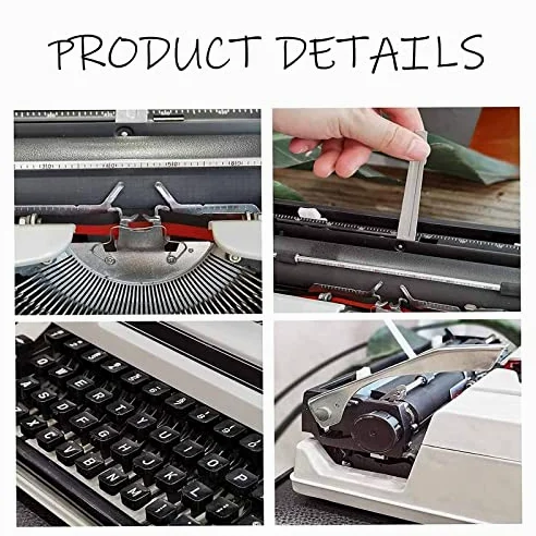Macchina da scrivere manuale, macchina da scrivere portatile retrò, porta esperienza di scrittura nostalgica, design retrò, adatta per l'ufficio domestico