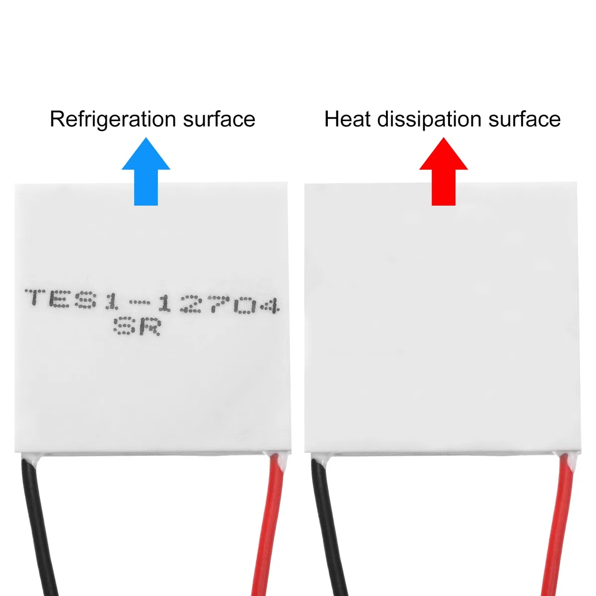 QUARKZMAN TES1-12704 Tavolette di Refrigerazione a Semiconduttore 15.8V 4A 36W Dissipatore Termoelettrico per Raffreddamento Modulo Piastra 30x30mm