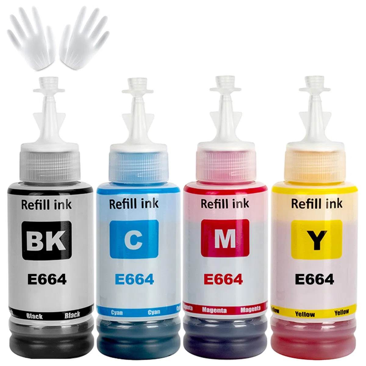 E664 Inchiostro Compatibile per ET-2500 ET-2550 ET-2600 ET-2650 ET- 3600 ET-4500 ET-4550 ET-14000 ET-15000 ET-16500 L1300 L100 L110 L200 L210 L350 L355 L365 L455 L550 L555 (BK/C/M/Y)