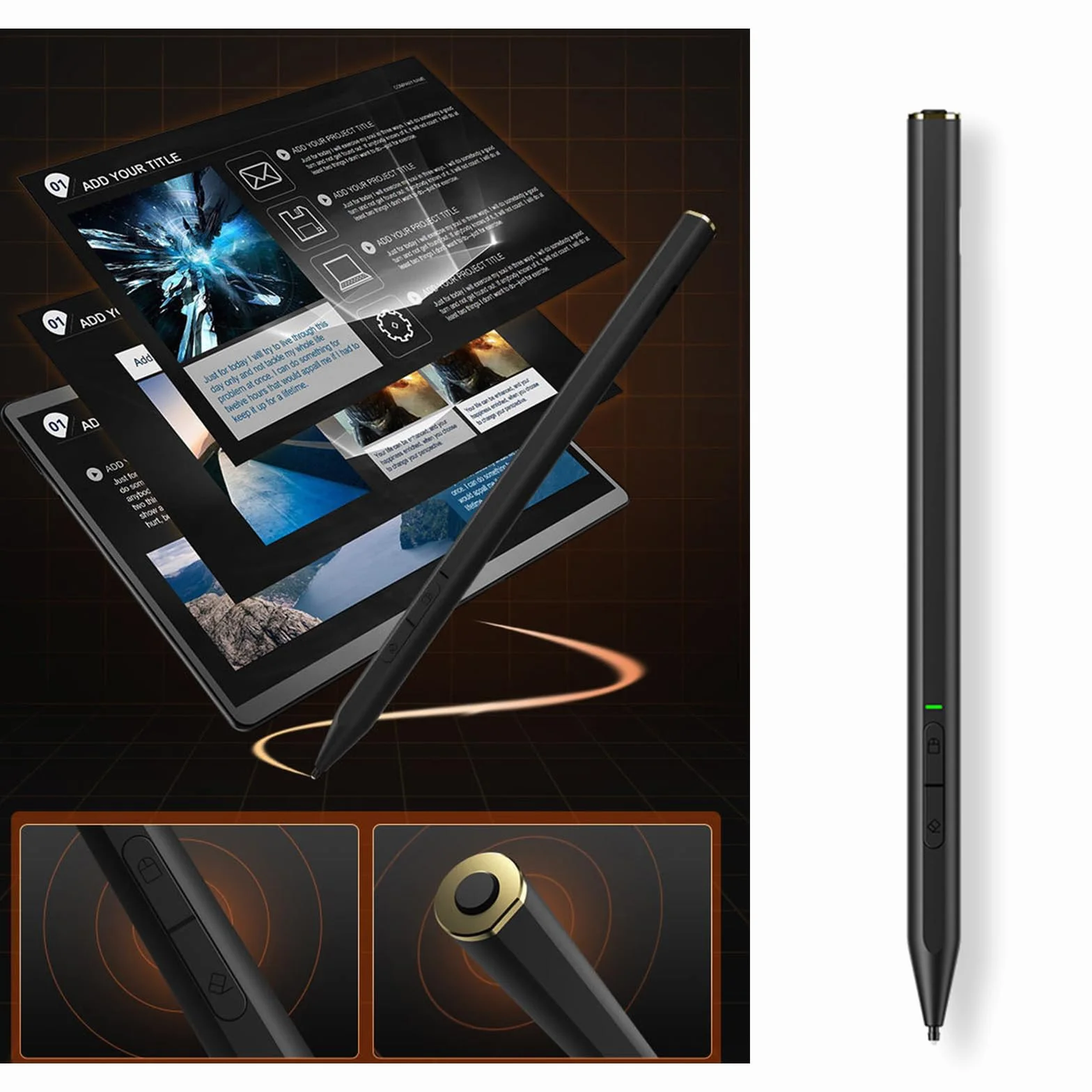 MPP2.0 4096 penna stilo sensibile alla pressione morbida per scrivere e disegnare tablet, penna digitale ricaricabile 10/11/9/8/7