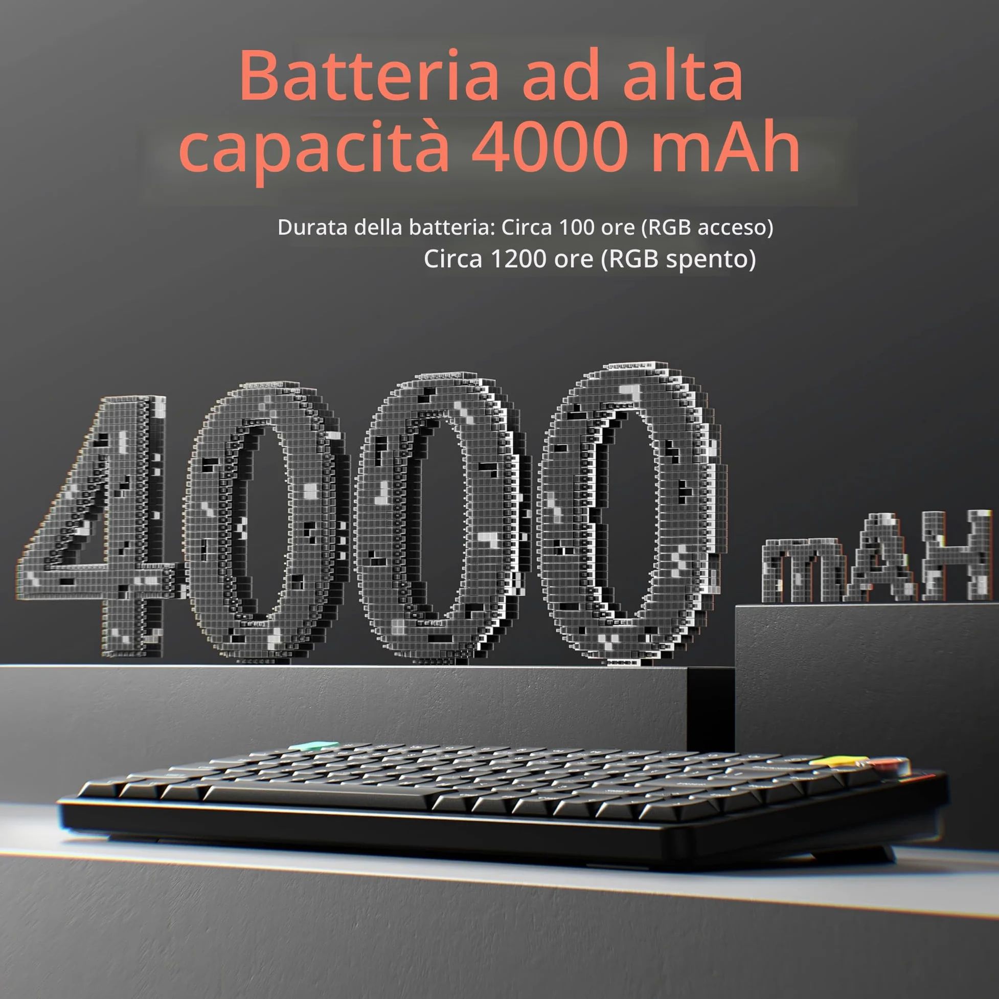 nuphy Air75 V3 Tastiera meccanica wireless sostituibile a caldo, 84 tasti, 75% tastiera a basso profilo personalizzata con manopola, retroilluminazione RGB, assemblata a giunto, compatibile con