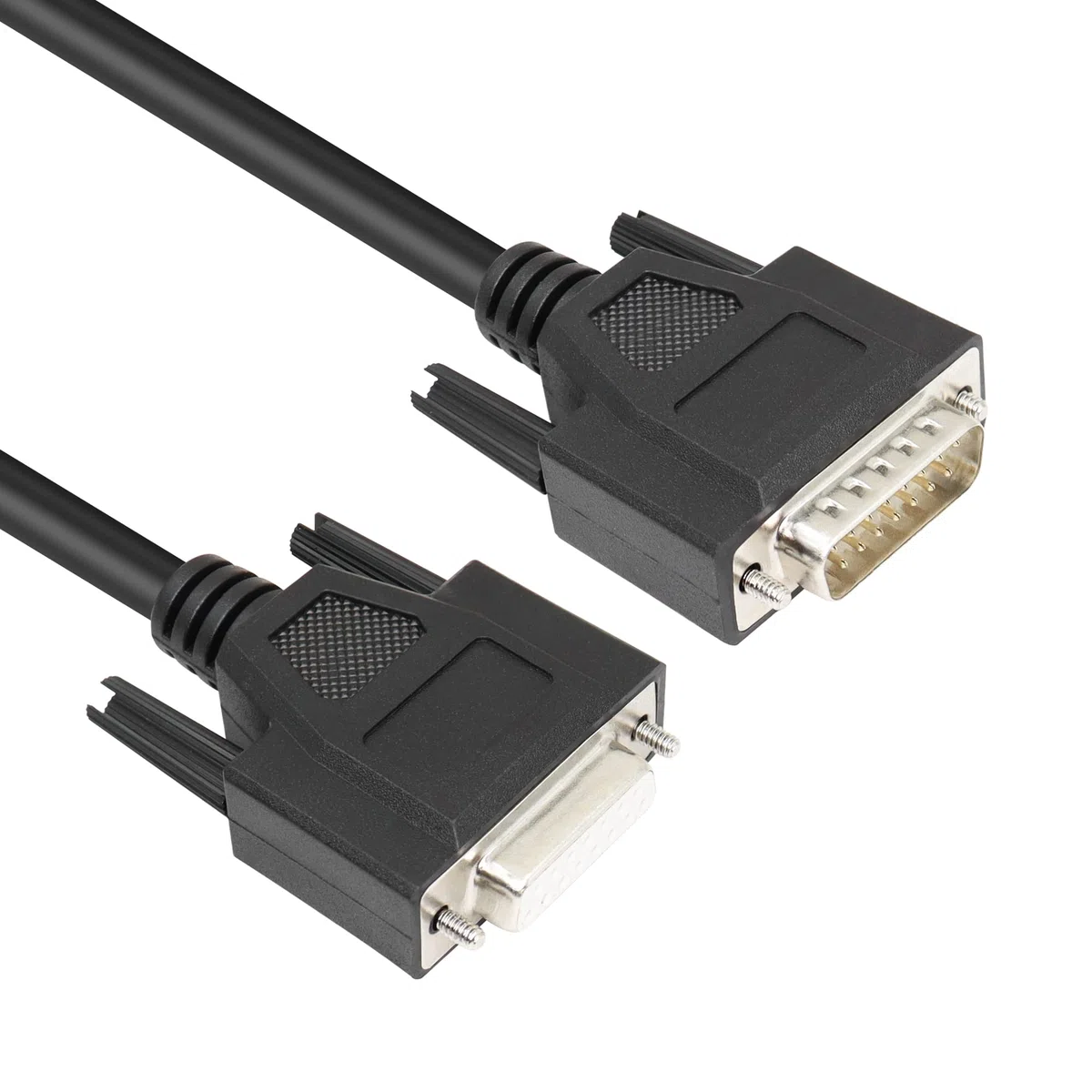 Cavo seriale DB15 maschio-femmina, connettore a 15 pin placcato oro, per comunicazione dati 1M Nero