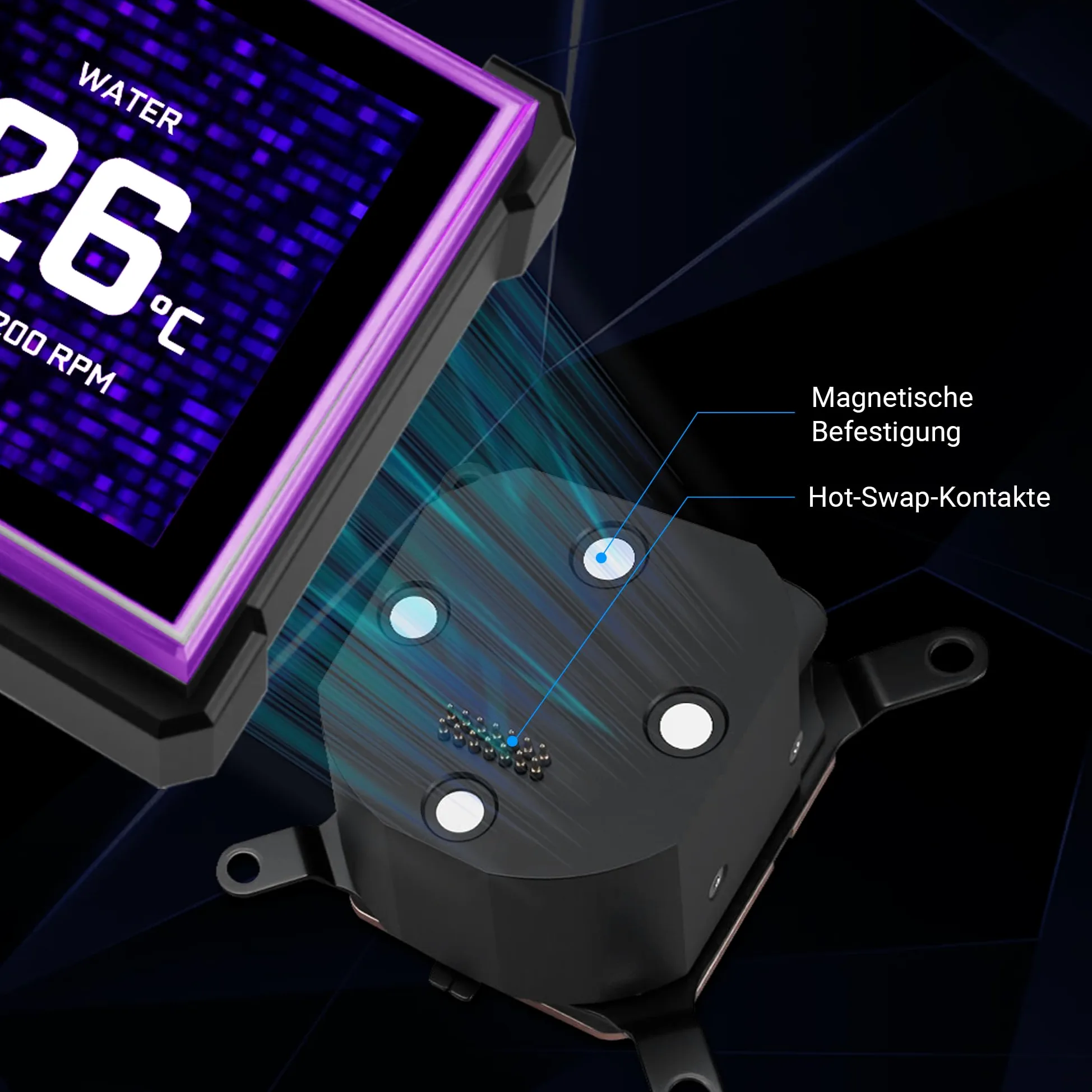 Lian Li HydroShift II LCD-S 360 CL Processore Kit di raffreddamento a liquido 12 cm Bianco 1 pz (Lian Li HydroShift II LCD-S 360CL All In One CPU Cooler - White)