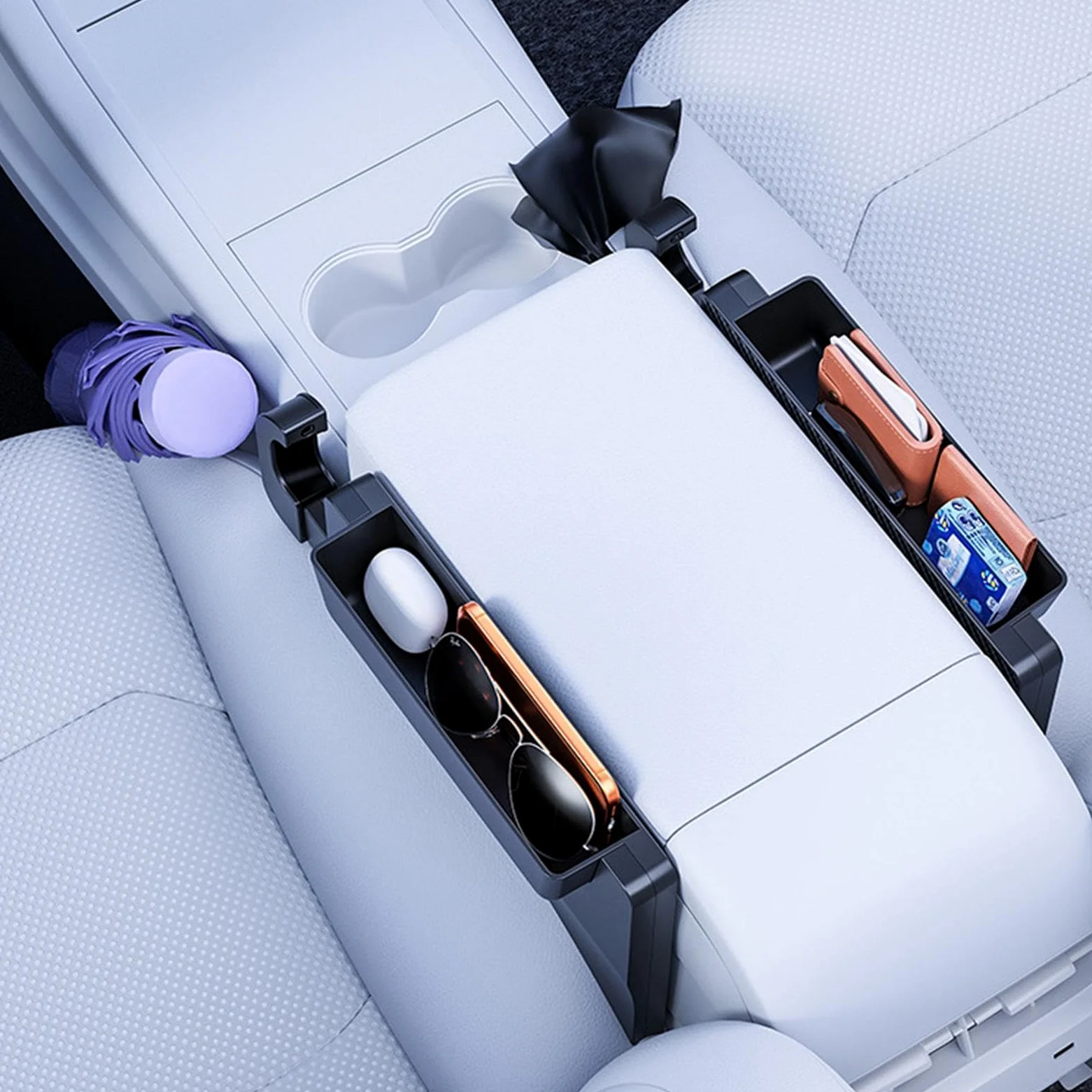 Scrivania da Volante per Computer Portatile Multifunzione a Bloccaggio con | Supporto per Computer da Auto per Snack, Bevande, Tablet, Videoconferenze, Pasti, Lavoro, Scrittura