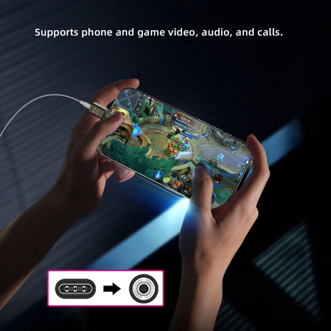 ChenYang Adattatore da USB C a jack per cuffie da 3,5 mm, compatibile con alta risoluzione a 32 bit, 384 KHz, qualità audio HiFi con chip DAC