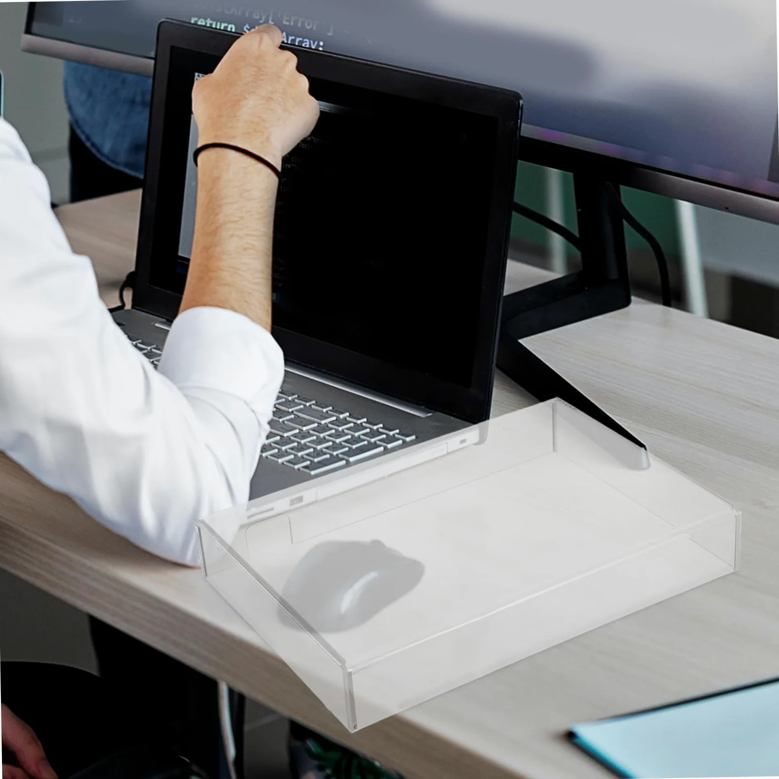 Protezione Antipolvere e Anti-Goccia in Acrilico Trasparente per Tastiera Laptop, Copertura Resistente all'Acqua per Tastiere da Gioco e Computer Portatili, Dimensioni 357X255X48