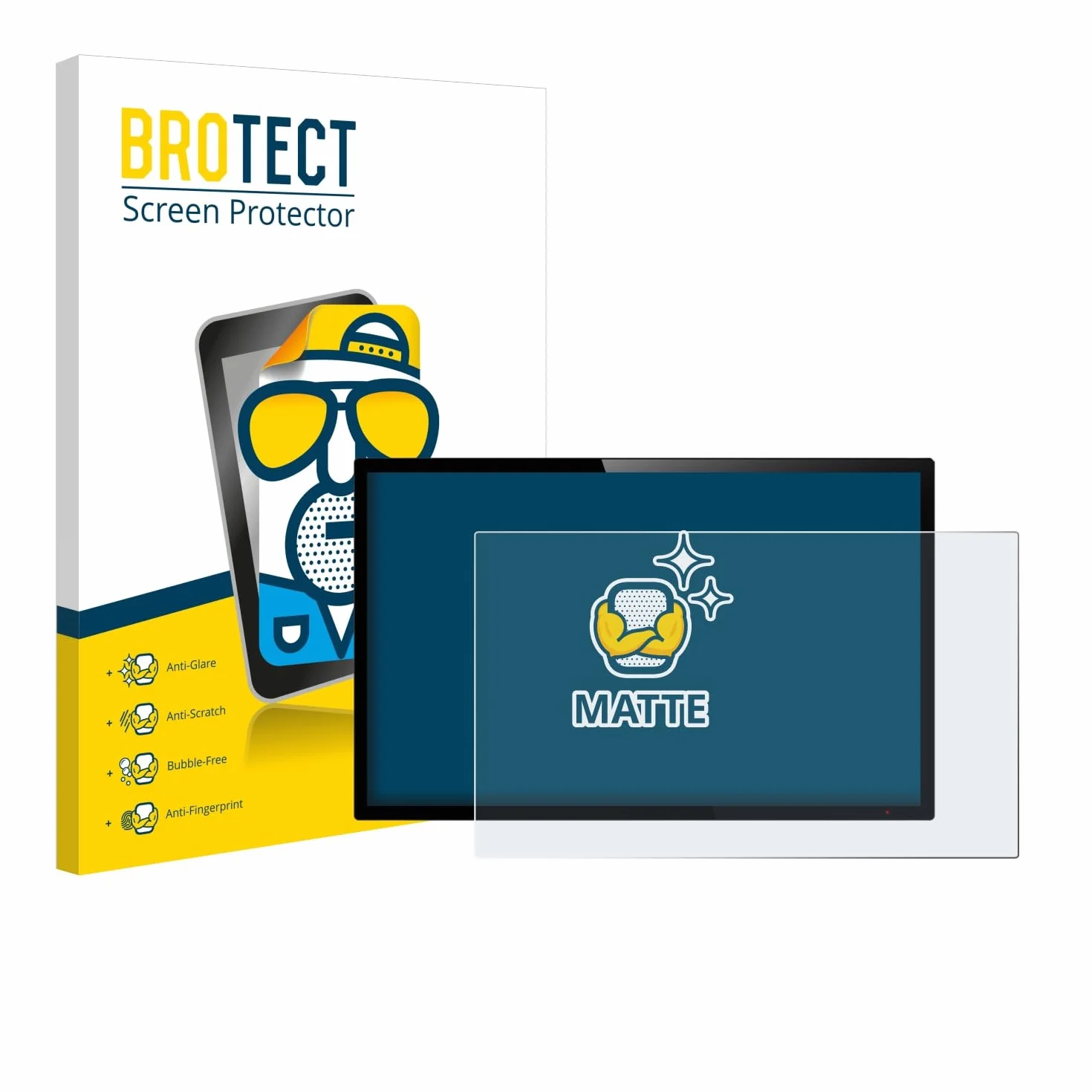 brotect Pellicola Protettiva Opaca 15" per PC touch panel con 38.1 cm (15,0 pollici) [305 mm x 228 mm, 4:3] Proteggi Schermo Anti-Riflesso
