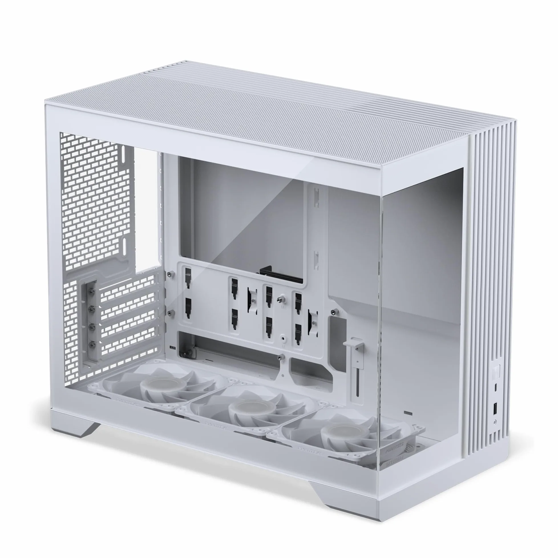 Phanteks XT V3, Case Gaming Compatto Micro-ATX, Vetro Temprato Frontale e Laterale, 3 Ventole D-RGB da 120mm incluse, Supporto Radiatore da 360mm, Bianco