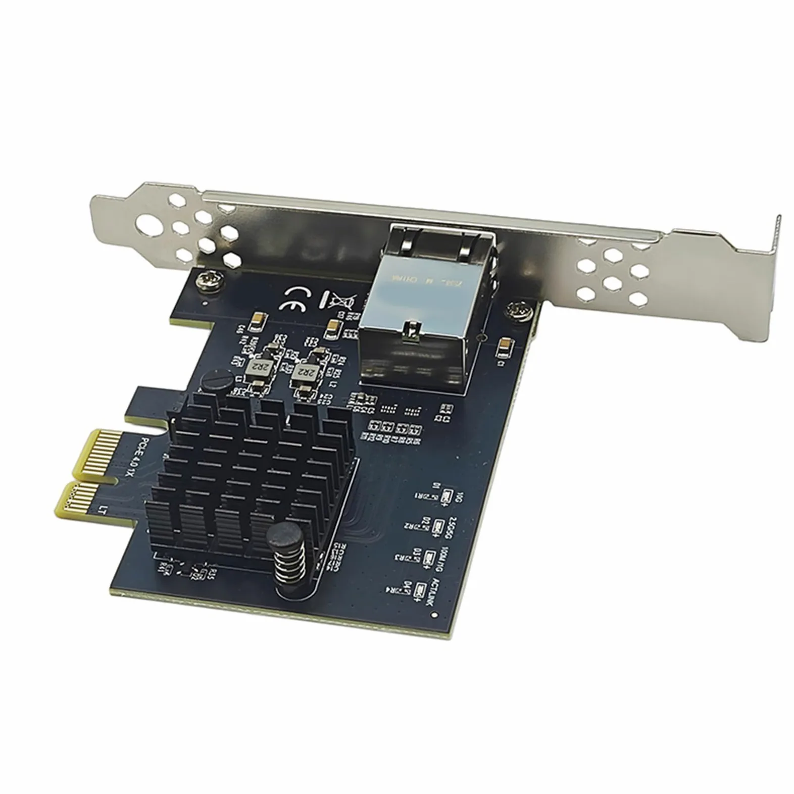 Scheda Rete per Server Gigabit RJ45 PCIE4.0 da 10 Gbps Scheda Rete Chip RTL8127AT Staffa a Basso Profilo per Accessori per Desktop Adattatore Rete