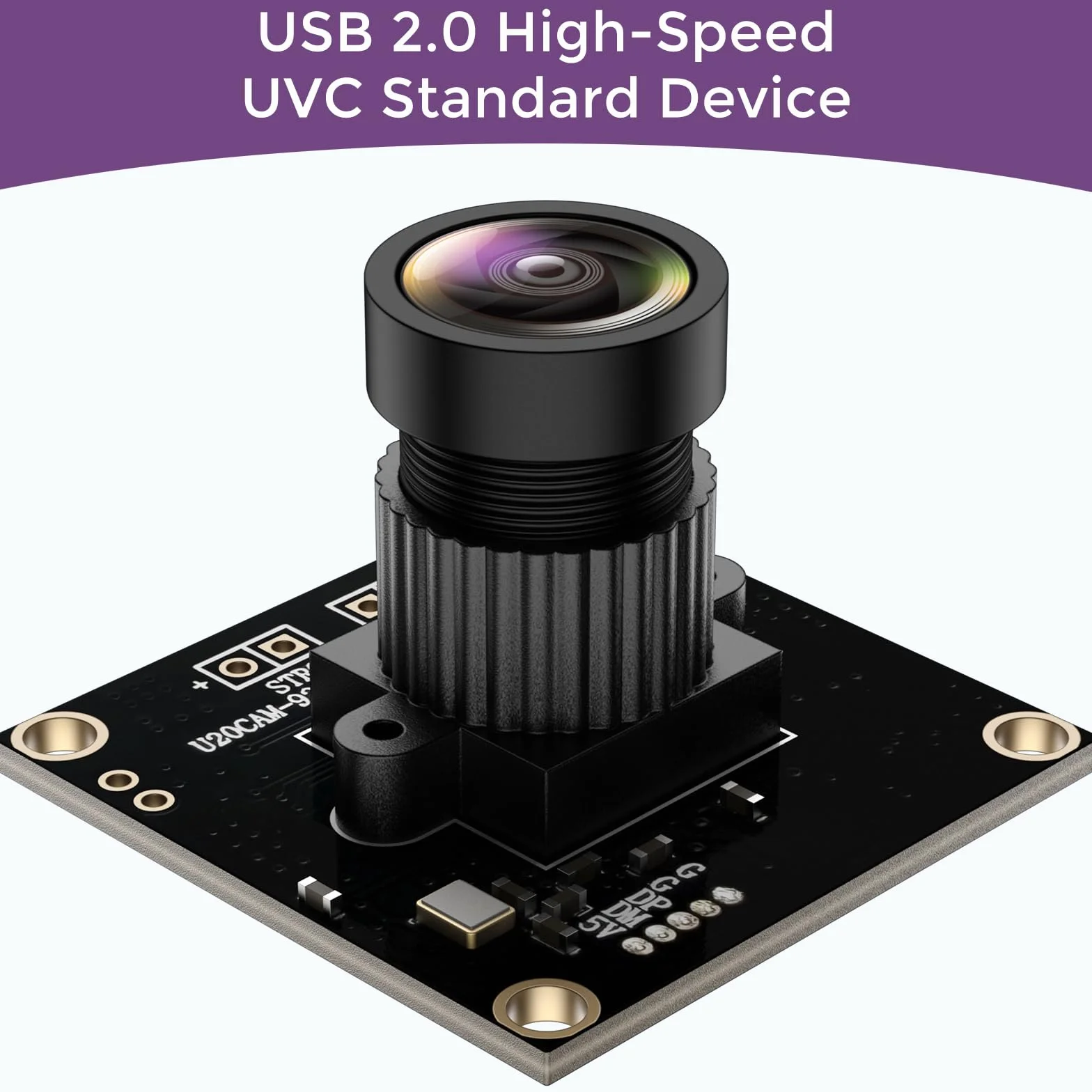InnoMaker Modulo fotocamera UVC USB2.0 1M Global Shutter Mono Sensor OV9281 720p 120fps con driver UVC Trigger Strobe esterno per Raspberry Pi Jetson Nano computer Windows Linux Android Mac OS