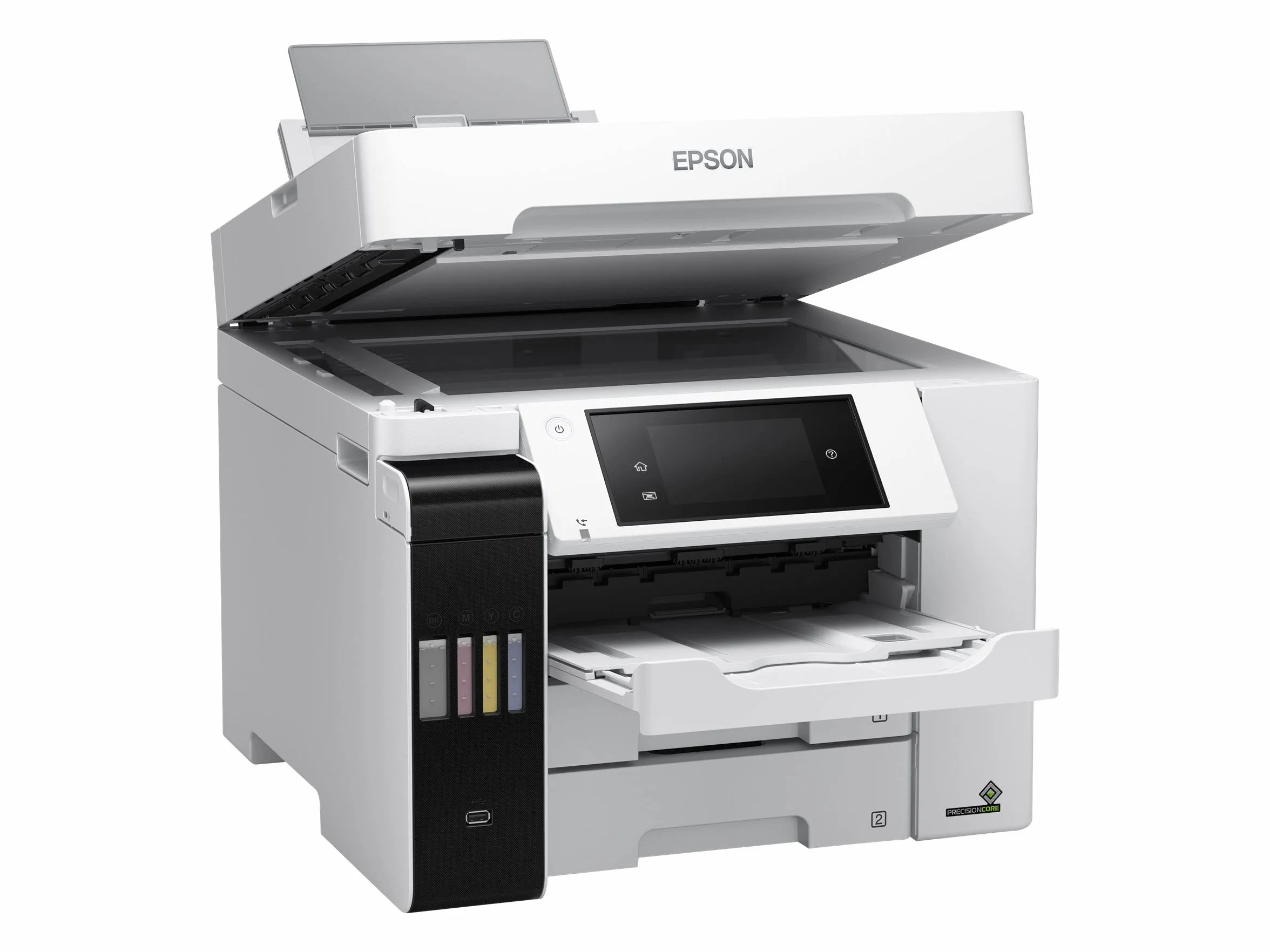 Epson EcoTank Pro ET-5880, Stampante multifunzione A4 (Stampa, Scansione, Copia, Fax), Stampa fino a 25 ppm e scansione fino a 27,5 ipm, Wi-Fi, Ethernet e app per la stampa da mobile