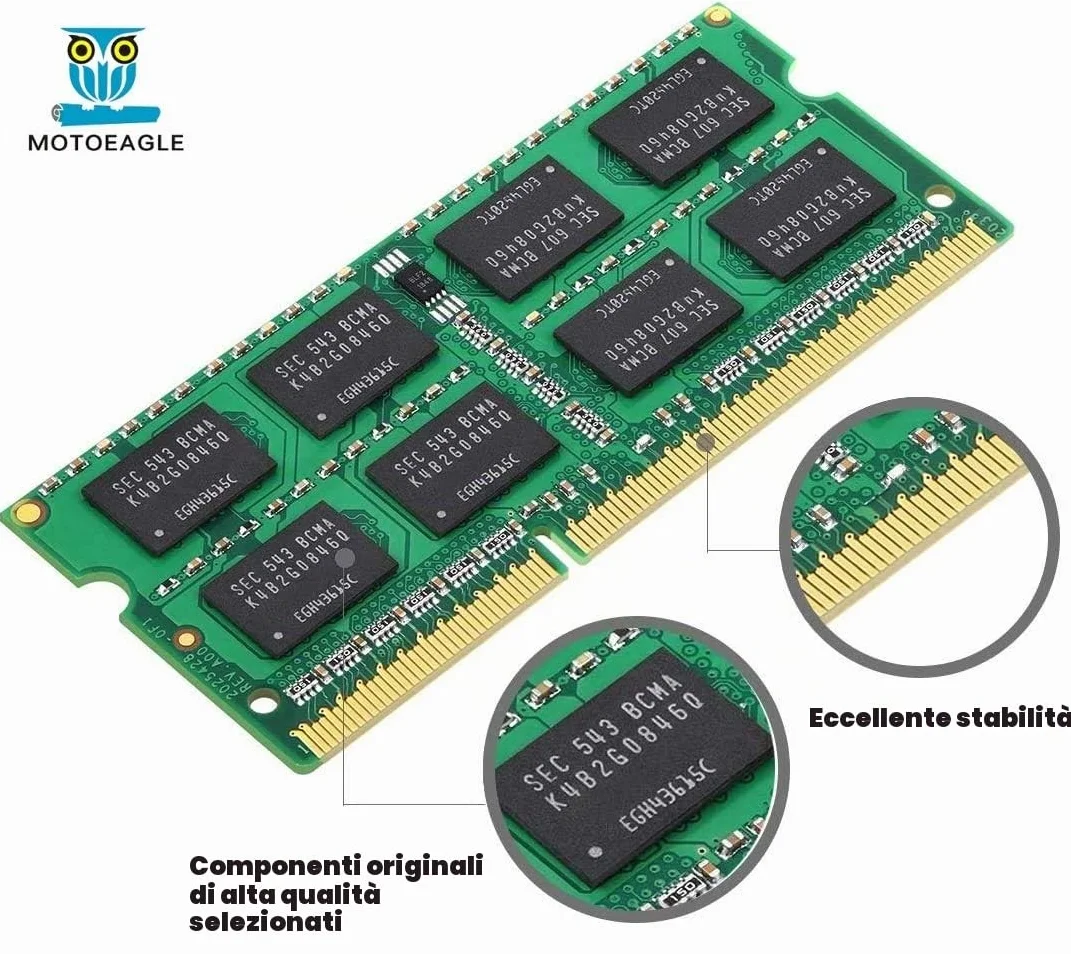 4GB DDR3 DDR3L 1600MHz SODIMM Ram 2Rx8 PC3 PC3L 12800S Non-ECC 1.35V CL11 204-Pin Memoria Laptop