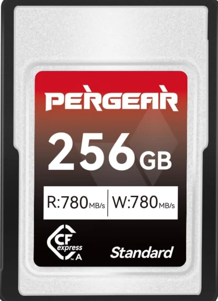 Pergear 256GB CFexpress tipo A da Scheda di Memoria, Velocità di Lettura Fino a 780 MB/s e Velocità di Scrittura 780 MB/s per Registrazione 4K 120P, 8K 30P, (Serie Standard)