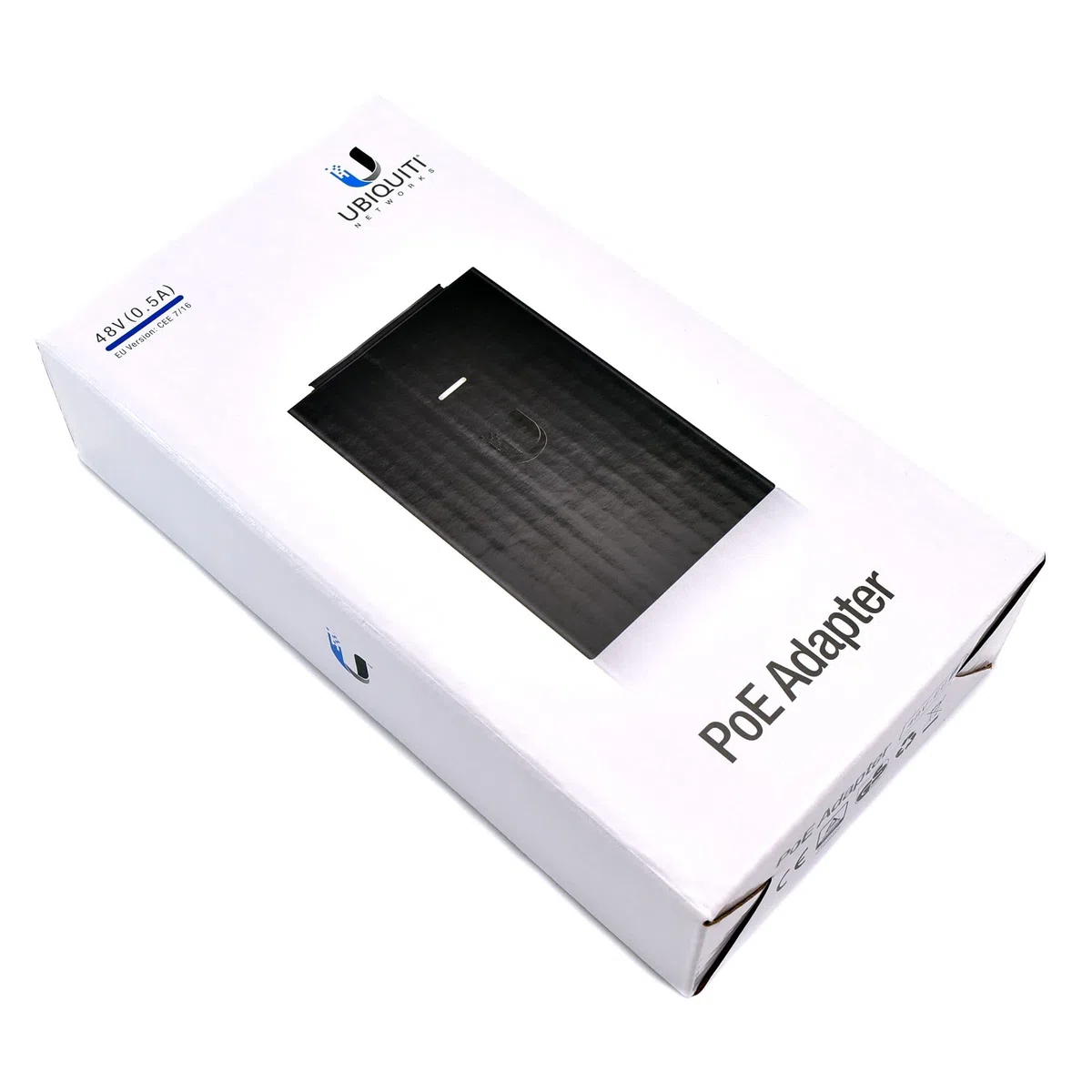 POE-48 POE Injector, 48VDC @0.5A (UBNT) Efficienza: 70+ %, Frequenza di commutazione: 200 kHz, Tensione di uscita: 48 V DC @ 0.5 A, Adapter, Power over Ethernet