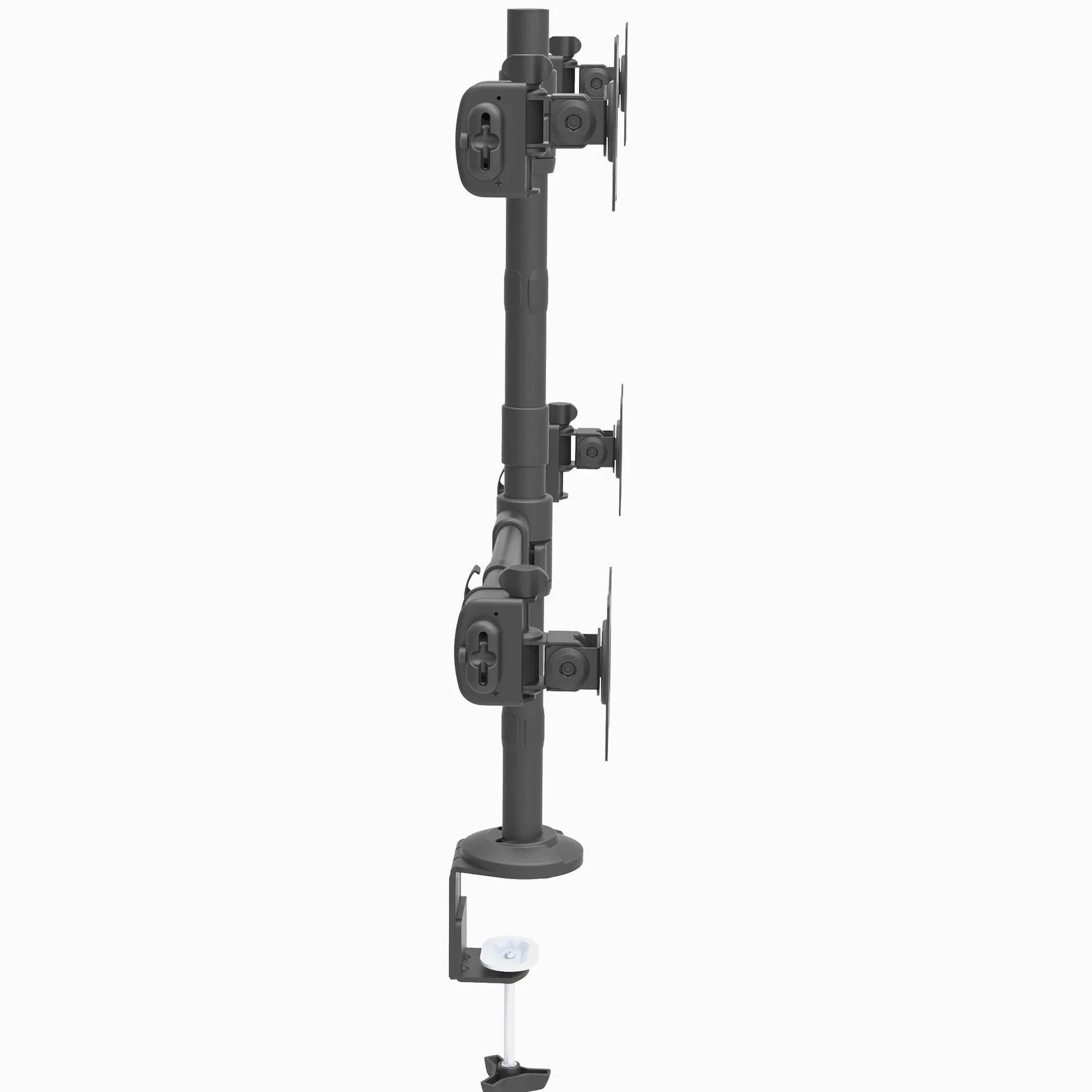 StarTech Braccio Scrivania 4 Monitor VESA 27" 8Kg Articolato (ARMQUAD) | Configurazione 2x2, Palo con Altezza Regolabile, Morsetto o Passacavo