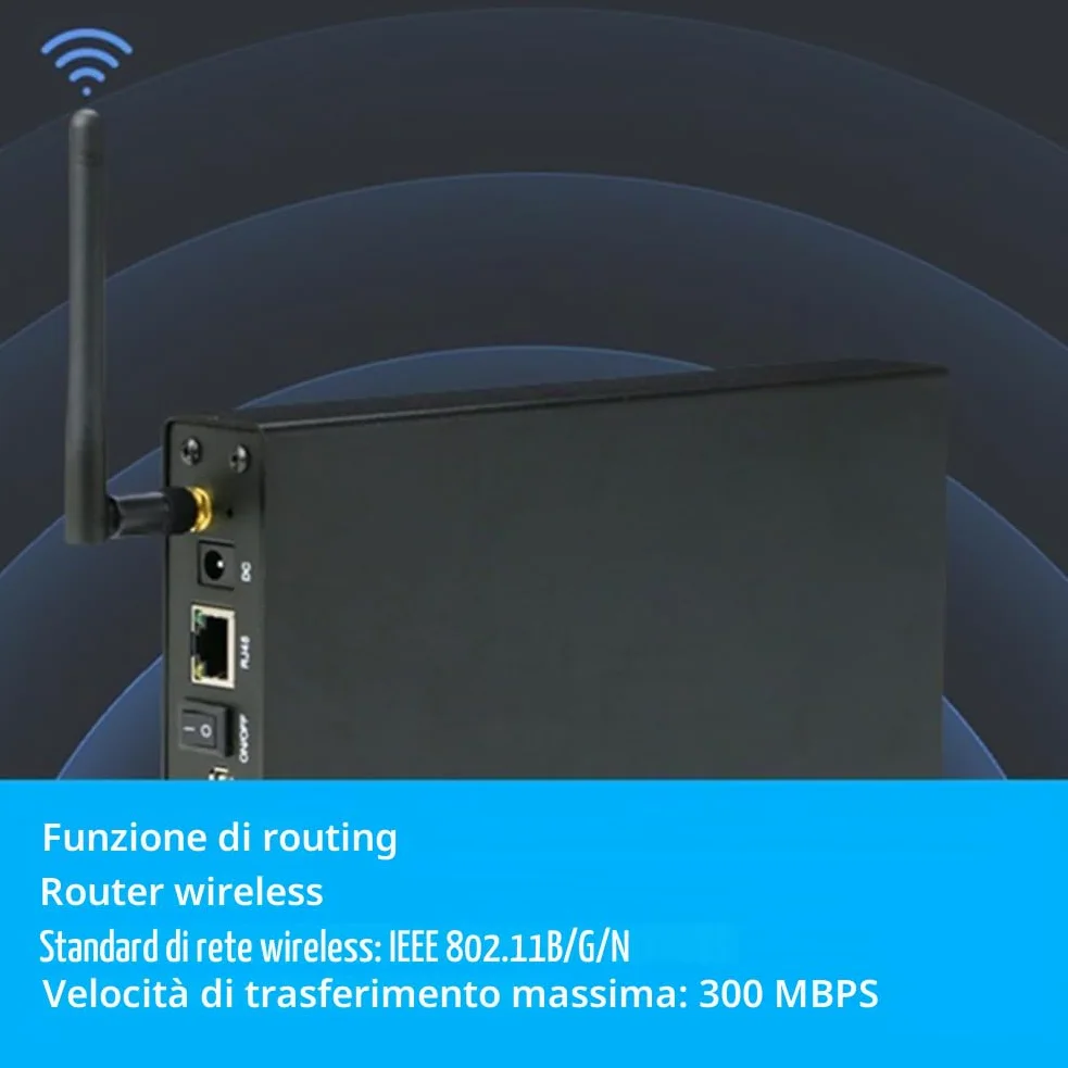 portatile per Hard Disk SSD da 3,5 Pollici USB 3.0 RJ45 Ethernet NAS Server Streaming di Rete Storage per Enclosure Spina UE
