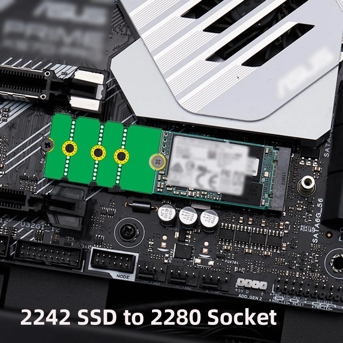 chenyang 2 Pack M.2 2230 a 2242 a 2260 a 2280 mm scheda di convertitore NVME NGFF SSD Adattatore esteso