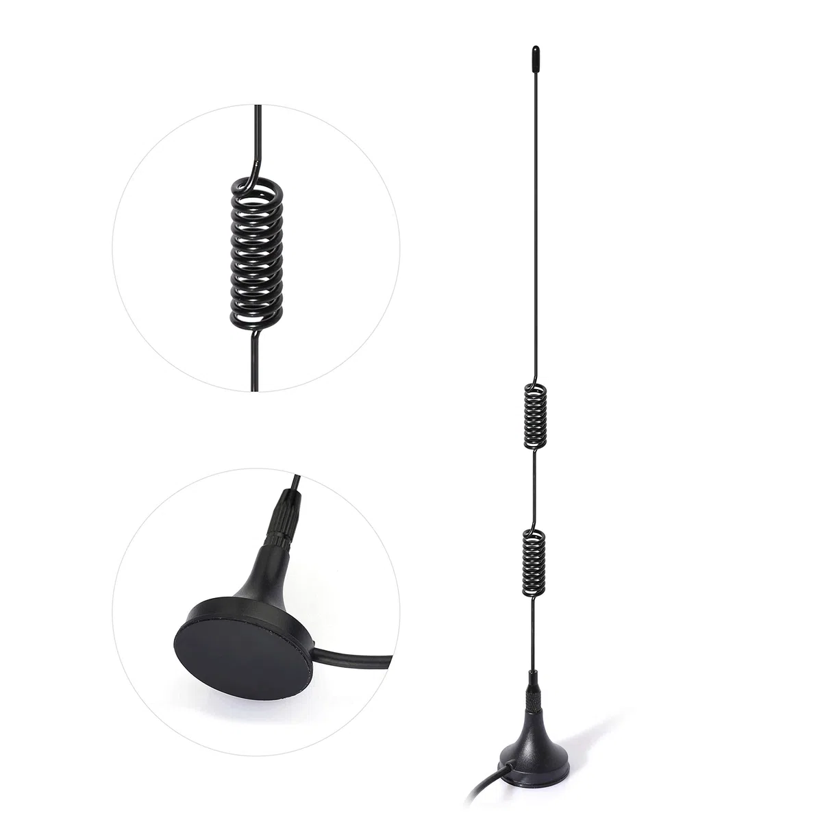 Bingfu Antenna RTL SDR Bibanda 978MHz 1090MHz 7dBi Base Magnetica SMA Maschio MCX per Ricevitore ADS-B Aviazione Radio Definito Software RTL SDR Ricevitore Sintonizzatore Dongle USB Stick