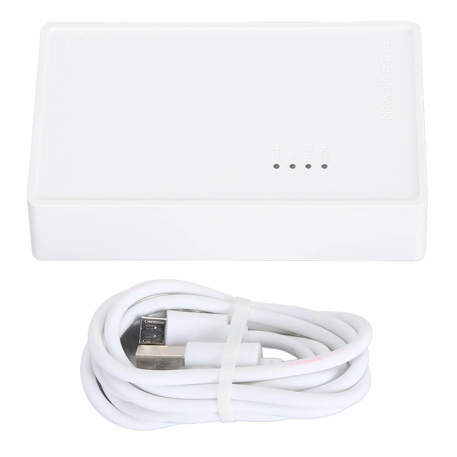 USB2.0 Wireless Print Server 480 Mbps Server di stampa WiFi USB ad alta velocità con Bridge LAN da 10/100 Mbps per la scuola di casa Multi utenti White ABS