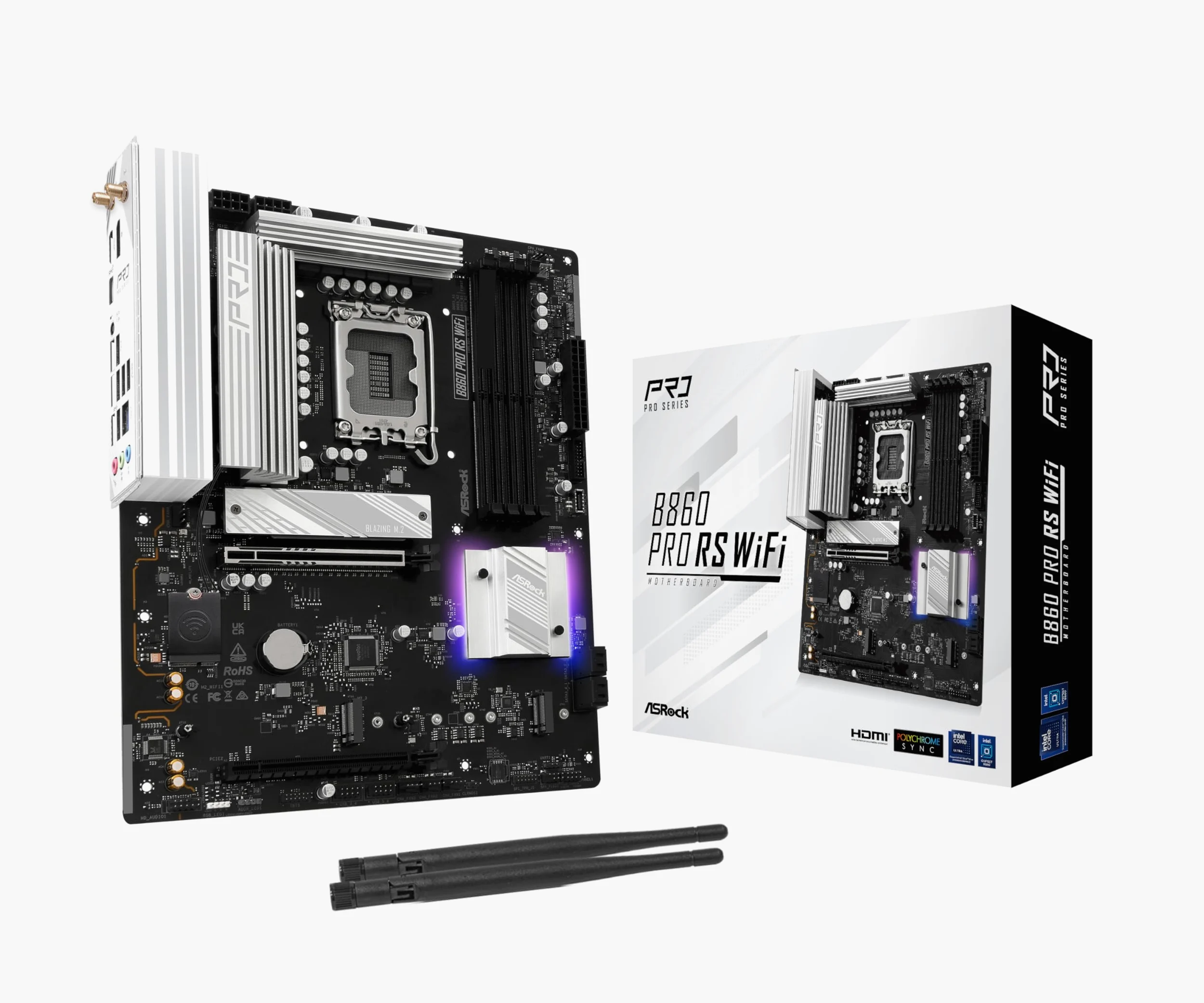 Asrock B860 Pro RS WiFi Intel B860 LGA 1851 [Socket V1] ATX (B860 PRO RS WIFI)