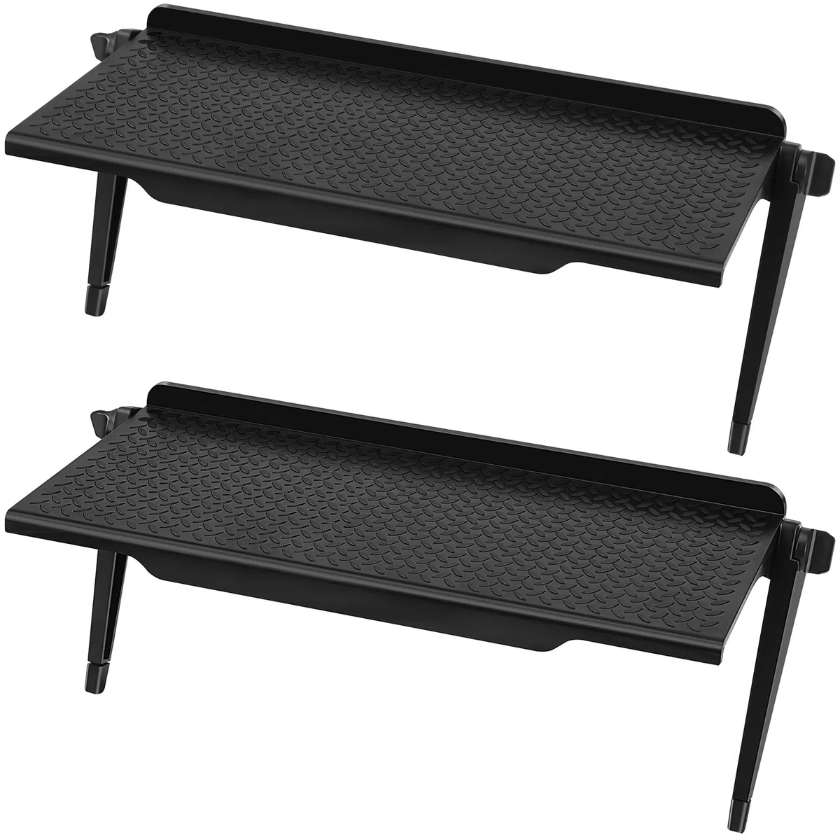 Ripiano Superiore Dello Schermo, 2 Pezzi Ripiano Superiore TV, Supporto Monitor Staffa Router Regolabile, Mensole Porta Decoder Organizer per Computer, Altoparlanti, Telecomando