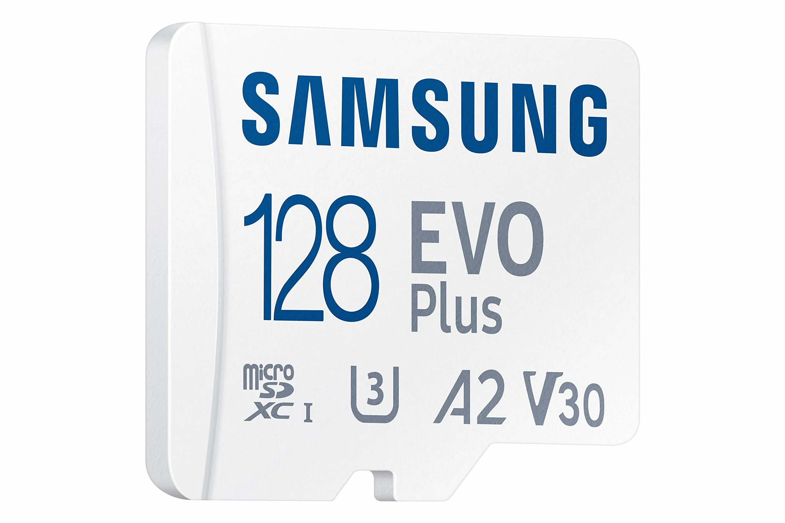 Samsung Scheda di memoria microSD Evo Plus 128 GB SDXC U3 Classe 10 A2 130 MB/s con adattatore versione 2021 (MB-MC128KA/EU)