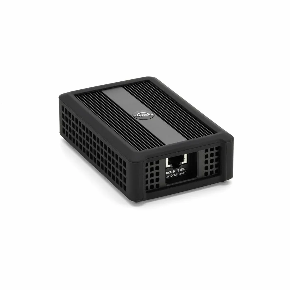 OWC Adattatore Ethernet Thunderbolt 4 10G, per connessioni di rete ad alta velocità, porta RJ45 supporta 10Gb/s, 5Gb/s, 2,5 Gb/s, 1 Gb/s e 100 Mb/s Base-T, compatibile con porte host Thunderbolt 4