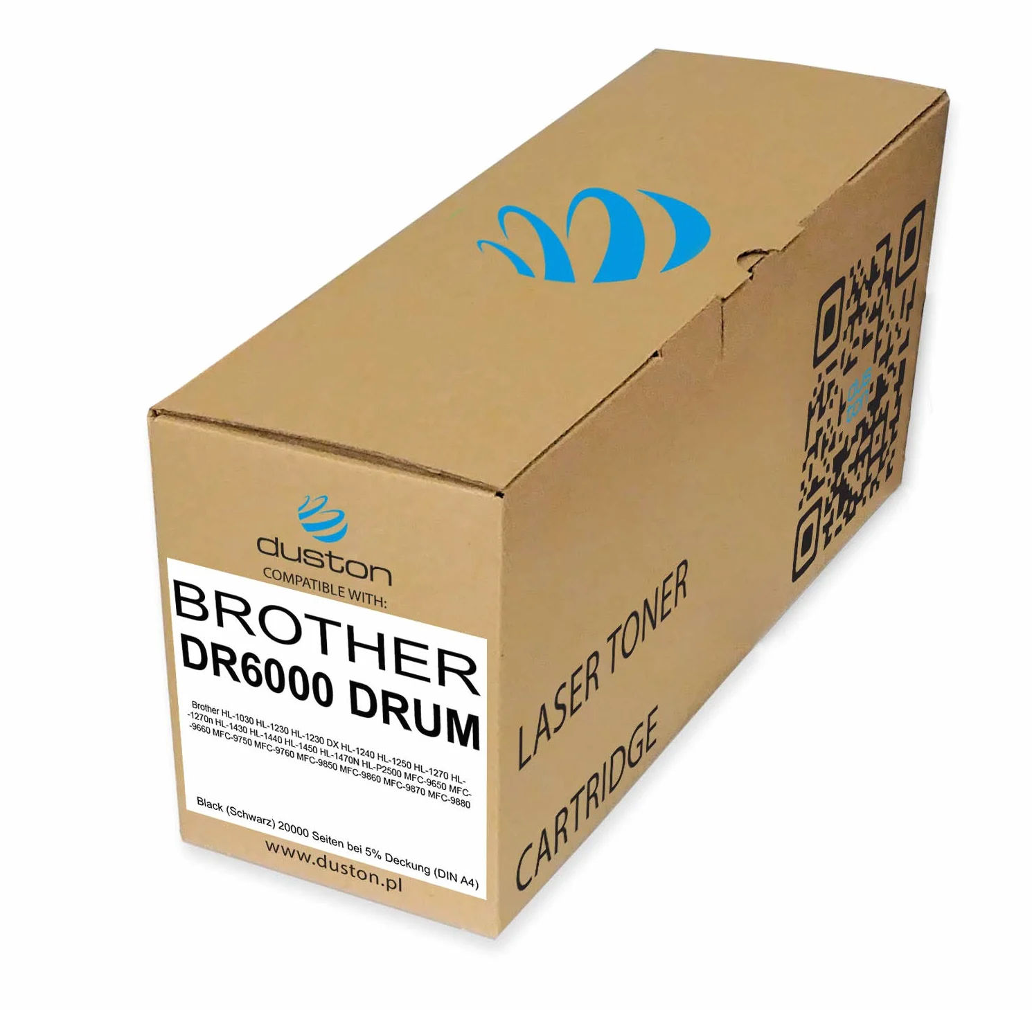 duston DR6000, DR-6000 Tamburo compatibile con HL-1030 HL-1230 HL-1230 DX HL-1240 HL-1250 HL-1270 HL-1270n HL-1430 HL-1440 HL-1450 HL-1470N HL-P2500 MFC-9650 MFC-9660 MFC-9750 MFC-9760 MFC-9850