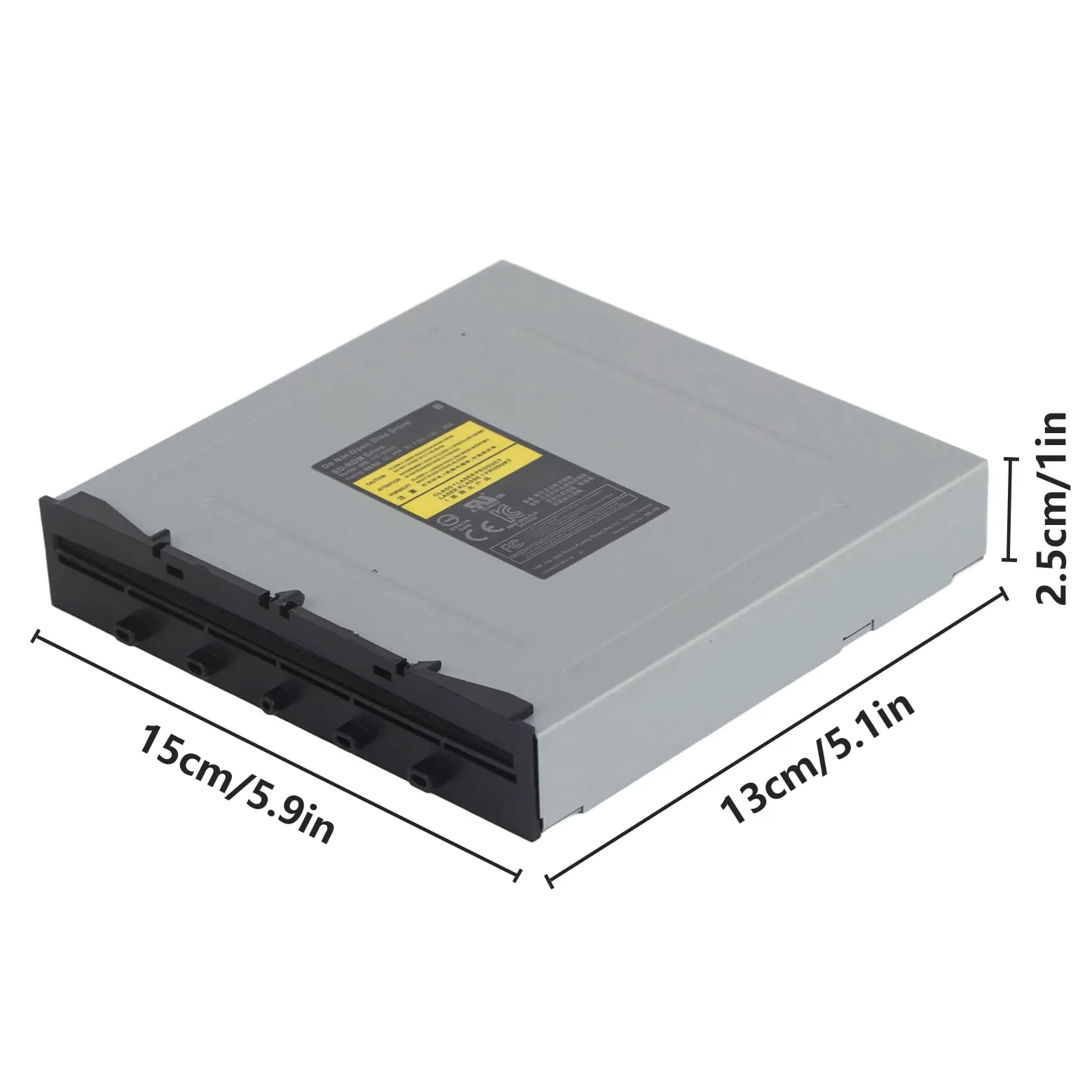 One X - Unità disco di ricambio, in lega di alluminio, unità disco Blu-Ray portatile, parti di riparazione compatibili con console di gioco One X DG 6M5S