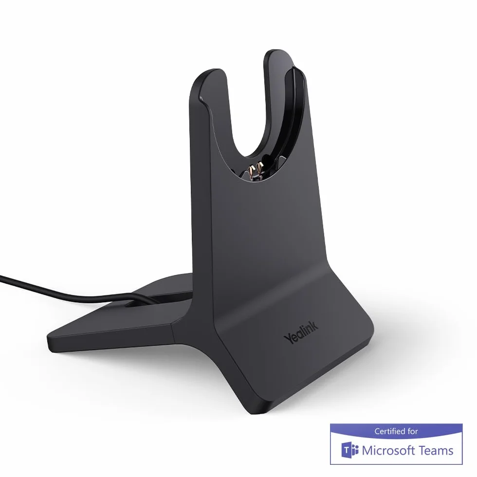 Yealink BH70 Mono Auricolare Bluetooth Wireless con Supporto di Ricarica e USB-C/A per connessione PC - Certificato per Team