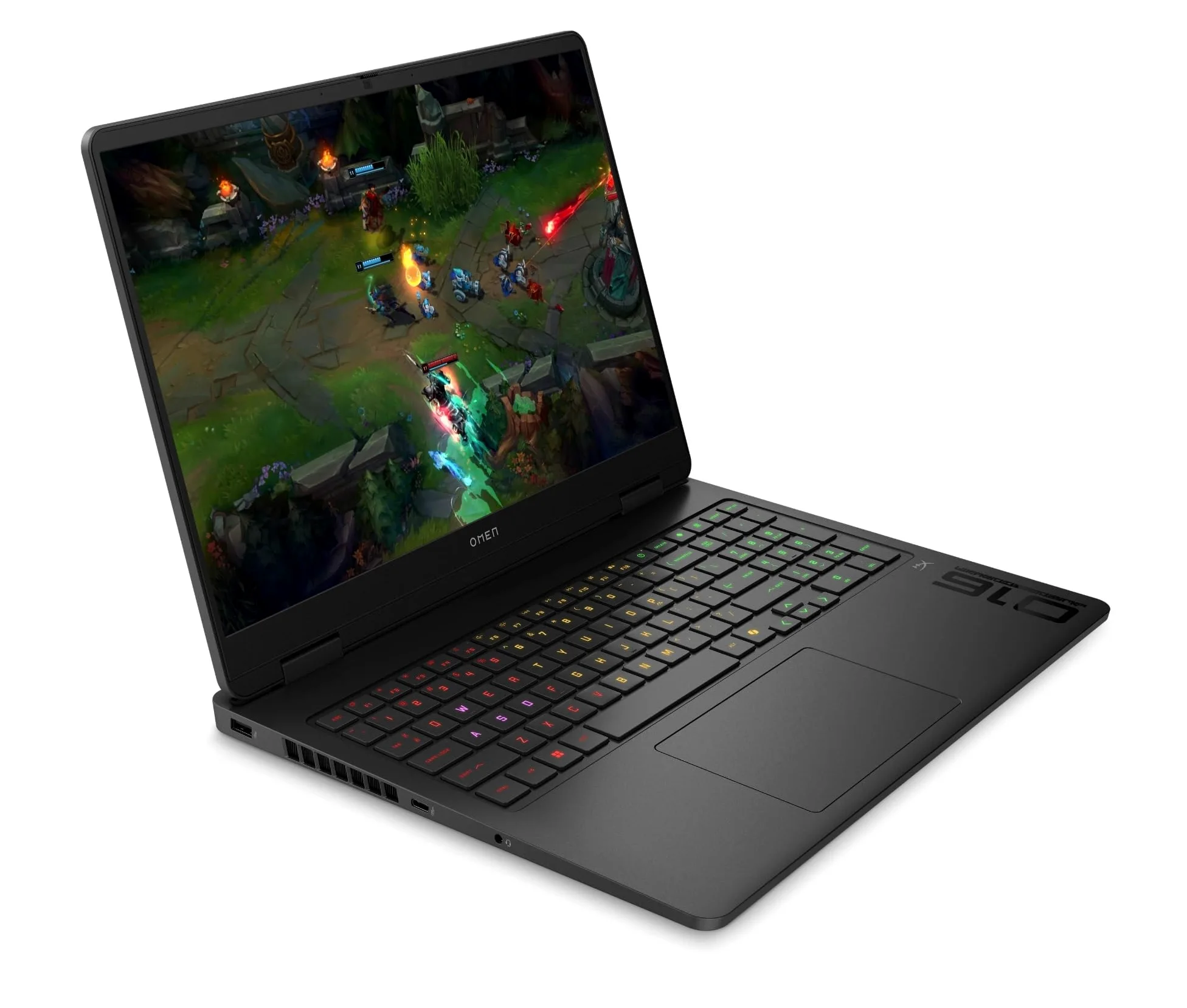 HP OMEN 16", Intel Core Ultra 7, 32GB, 1TB SSD, 2K 240 Hz, NVIDIA RTX 5060 | FreeDOS, Notebook HP 16-am0011sl, Per Gamer, Cretaor e Streamer, 500 Nits, Tastiera Italiana, RGB, Portatile, QWERTY, Nero