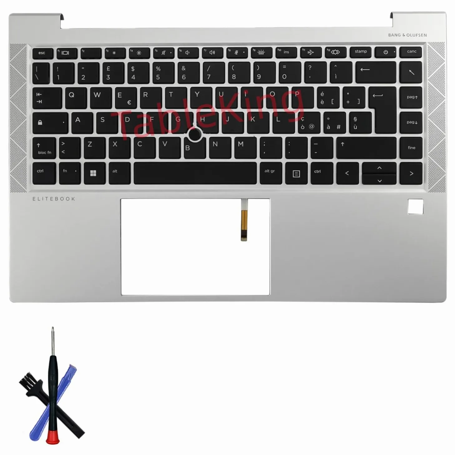 Tastiera di ricambio retroilluminata con distribuzione con poggiapolsi per HP EliteBook 840 G7 840 G8 845 G7 845 G8 745 G7 745 G8 con coperchio C (Italia)