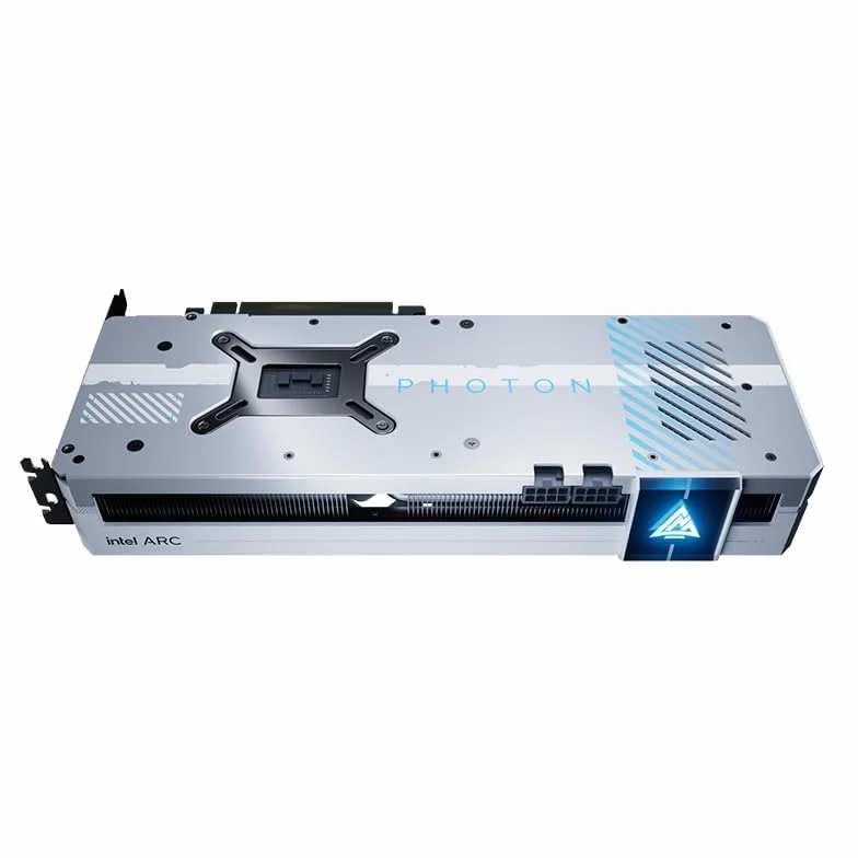 WEELIAO GUNNIR Intel Arc A770 Photon 16G OC - Scheda grafica bianca, scheda video da 2400 MHz, 16 GB 256-bit GDDR6, PCIE 4.0, 1 HDMI, 3 DP, 3 ventole, TBP 285