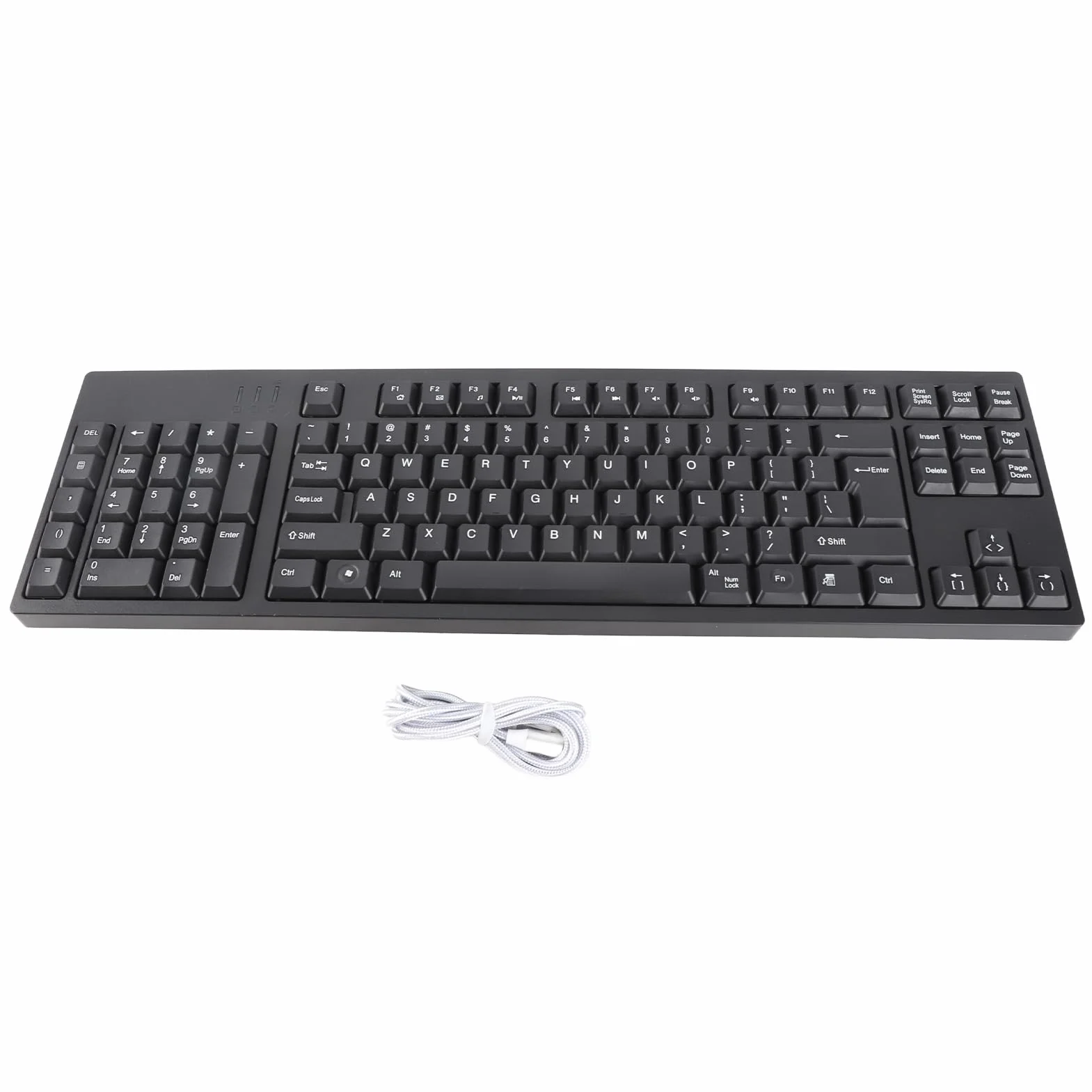Tastiera per Mancini di Dimensioni Standard, Design Ergonomico con Doppio Hub USB per Ingegneri e Designer, Materiale ABS, 109 Tasti