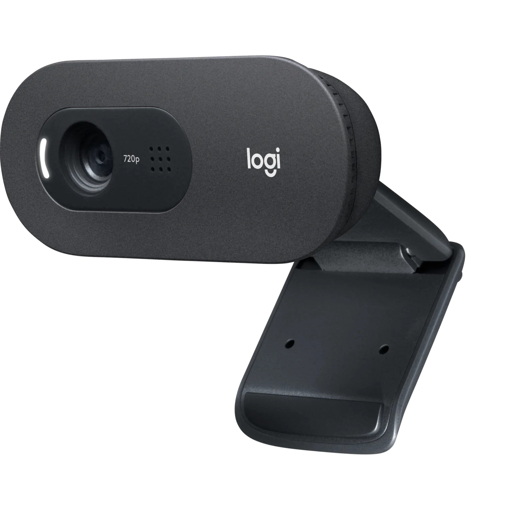 Logitech C505 Webcam HD | Videocamera USB Esterna 720p HD per Desktop, Laptop, Microfono a Lunga Portata, PC, Mac, Chromebook - Nero