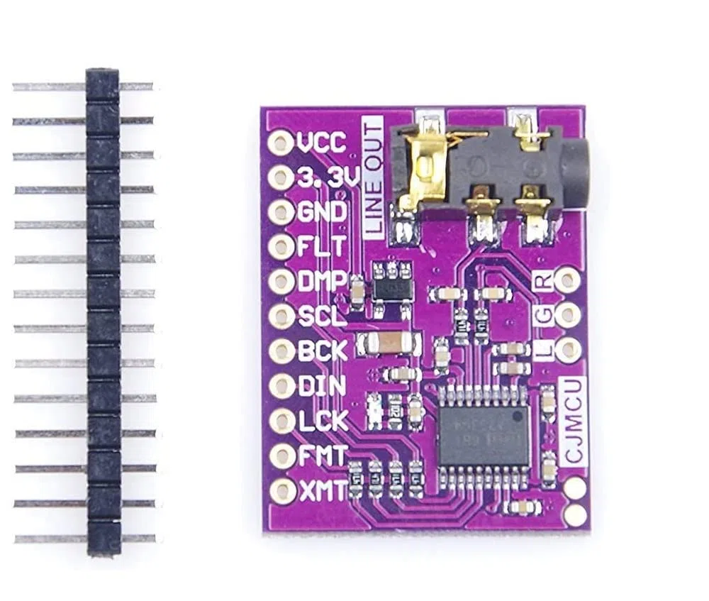 PCM5102A Convertitore digitale-analogico Modulo vocale PLL Scheda audio DAC stereo Scheda audio 3,5 mm Jack stereo 24 bit Modulo audio digitale per Raspberry Pi