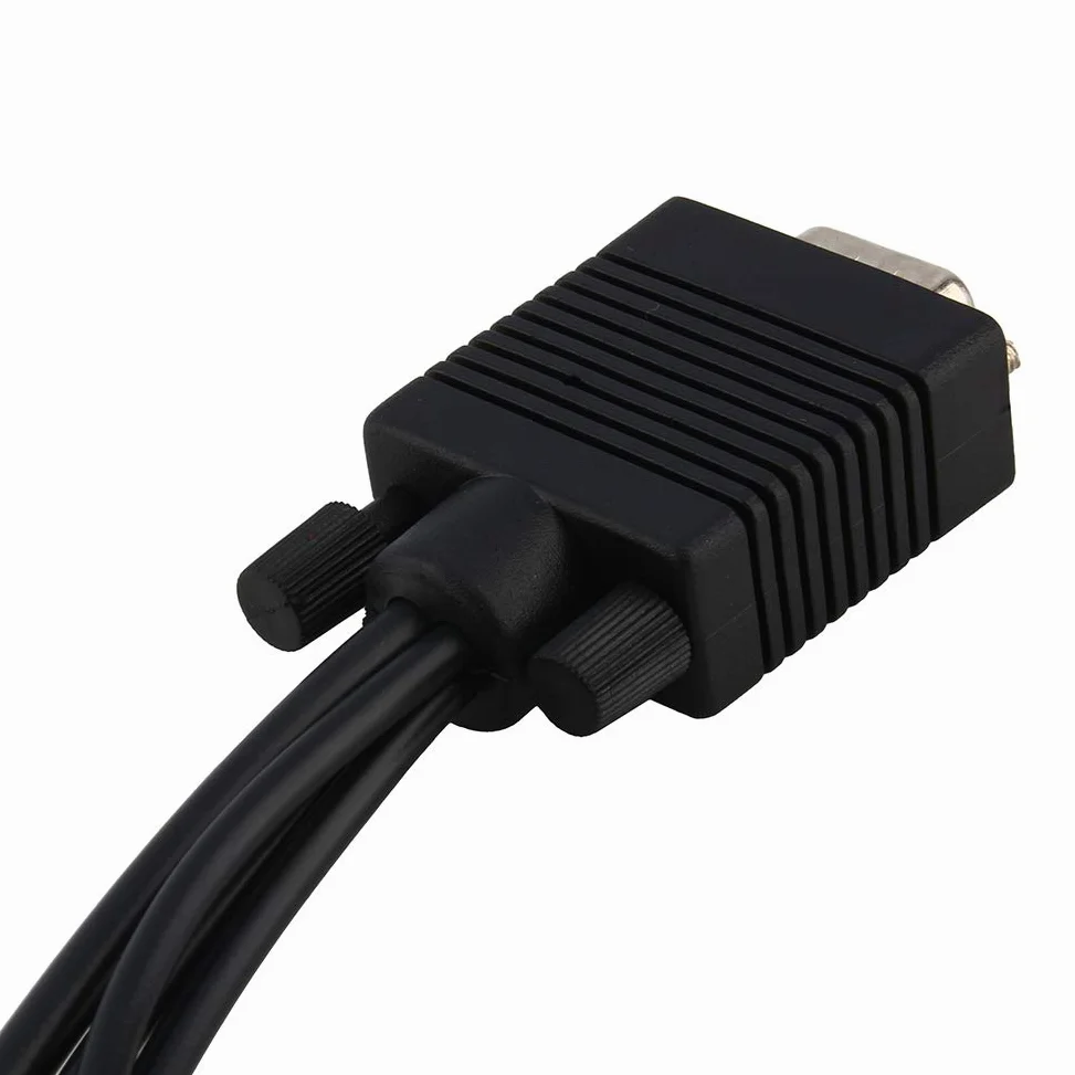 PUSOKEI Ad alte prestazioni VGA SVGA a S-video 3 AV TV Adattatore convertitore connettore cavo per PC portatile