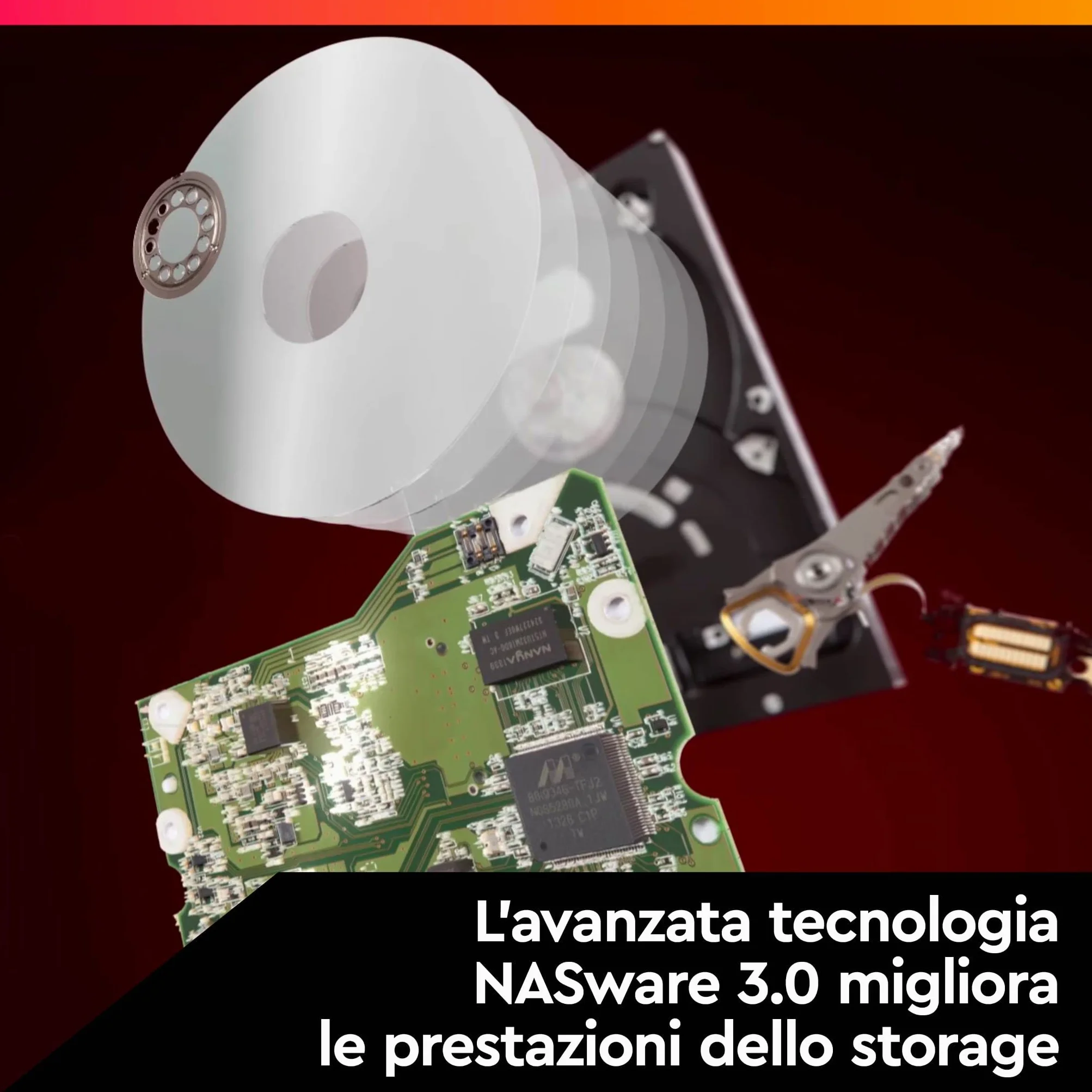 WD Red Plus, 4TB, NAS 3.5" Disco Rigido Interno - Classe 5.400 RPM, SATA 6 GB/S, CMR, Cache 64 MB