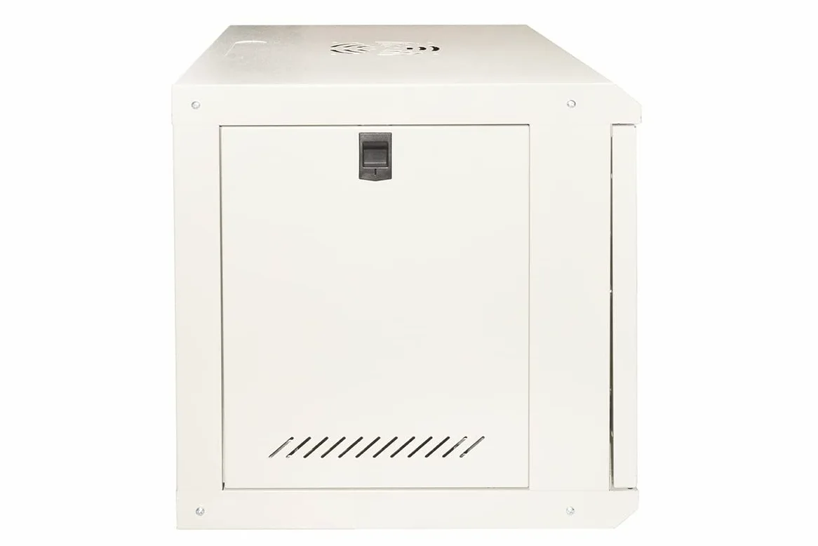 ARMADIO RACK 19" 9U LINK SERIE LIGHT COLORE GRIGIO CON PORTA VETRO (AxPxL) MM 450X400X530 RIPIANO INCLUSO