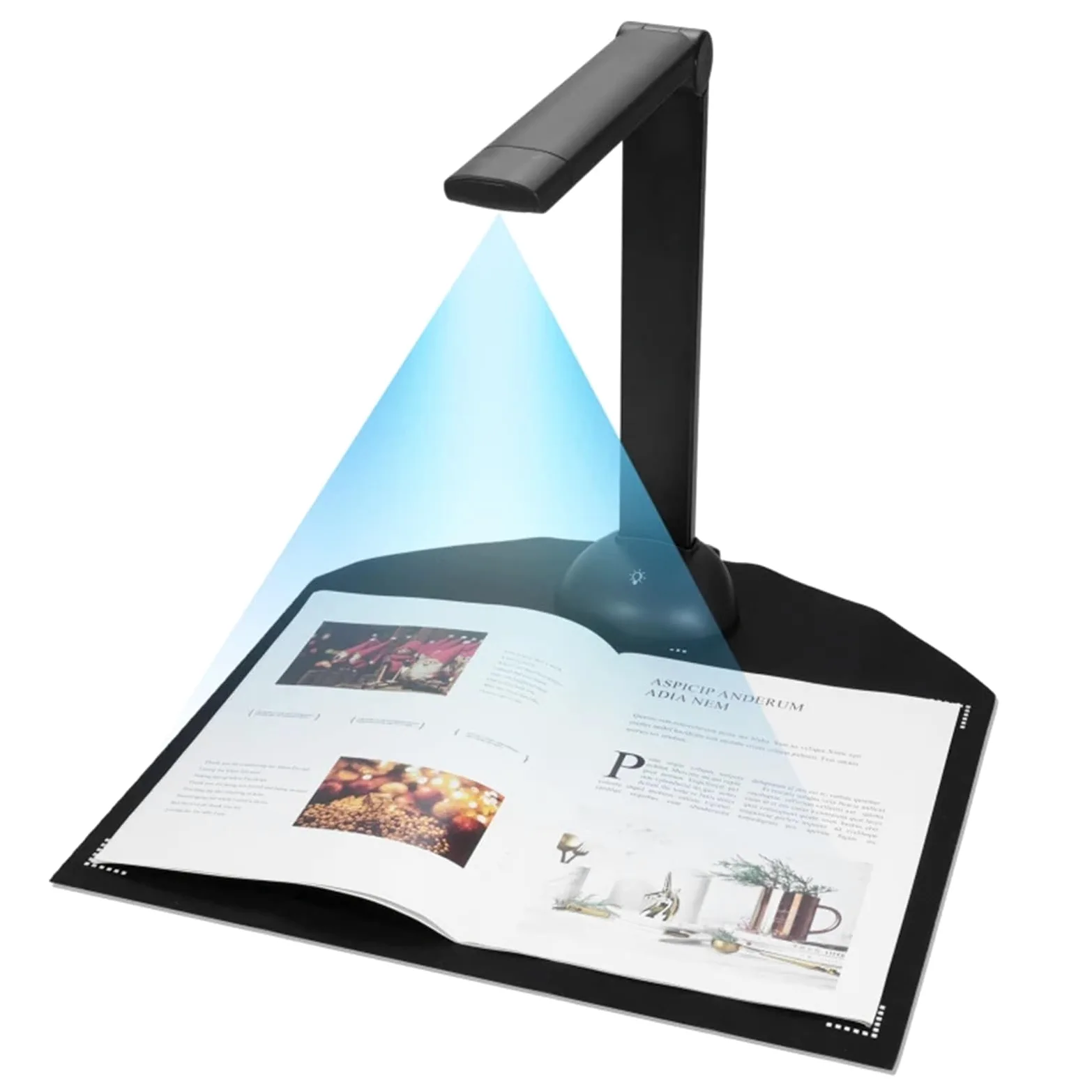 Scanner portatile, Scanner For Documenti Formato A3 A4 Con Luce Di Riempimento A LED HD Da 16 Megapixel, Scansione Ad Alta Velocità, Supporto OCR Multilingue