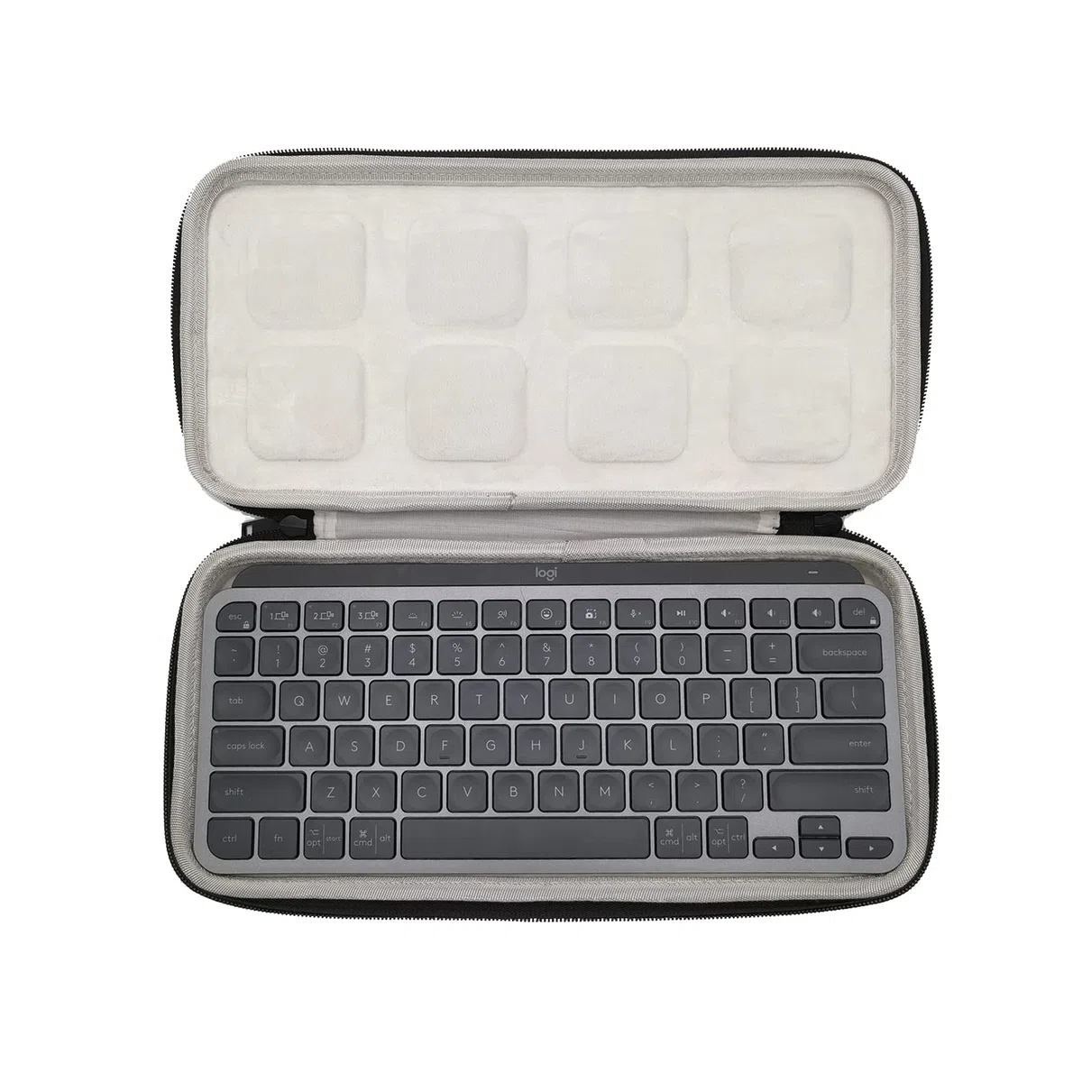 Borsa rigida a mano portatile per Logitech MX Keys Mini Keyboard Tastiera senza fili Custodia protettiva anti-graffio anti-collisione