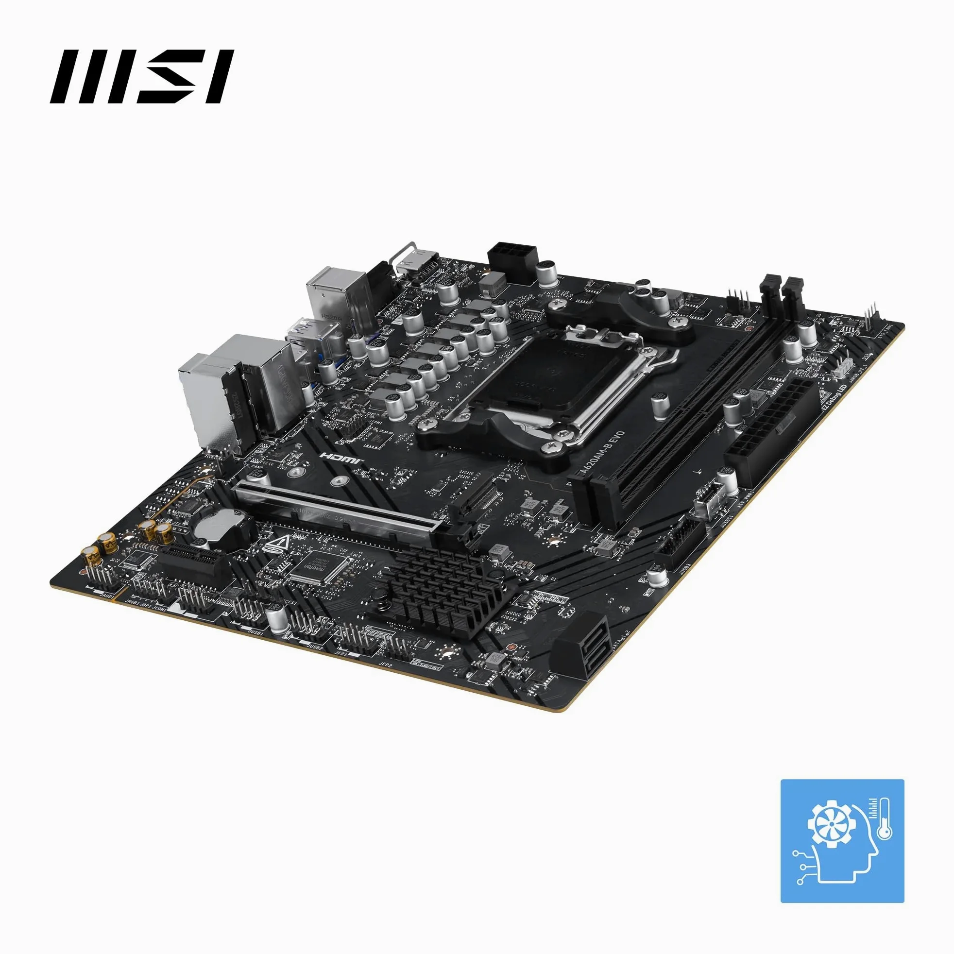 MSI Pro A620AM-B EVO AM5 MB - Mainboard - AMD Sockel AM5 (Ryzen Zen4) (7E36-001R)