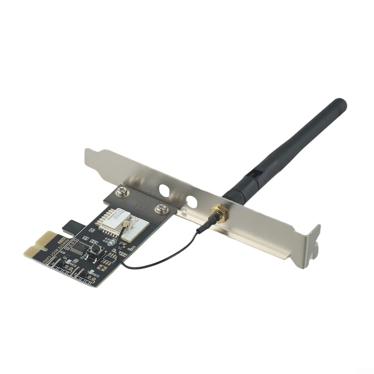 Scheda di avvio remoto Wi-Fi PCIE per PC, Smart Home Boot Controller con controllo app, compatibile con Alexa e Google Home, scheda di accensione WiFi da 2,4 GHz per torre desktop, nero