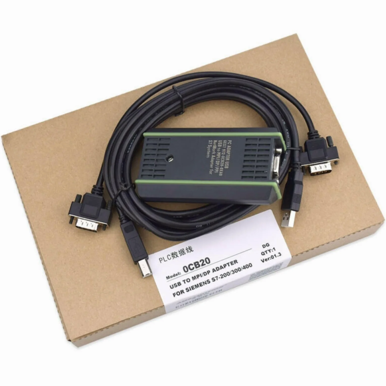 Cavo USB adattatore PC per Siemens serie S7-200 S7-300 S7-400 con guscio in PVC ignifugo Baud Rate corrispondente 3 metri per sistemi di controllo di fabbrica