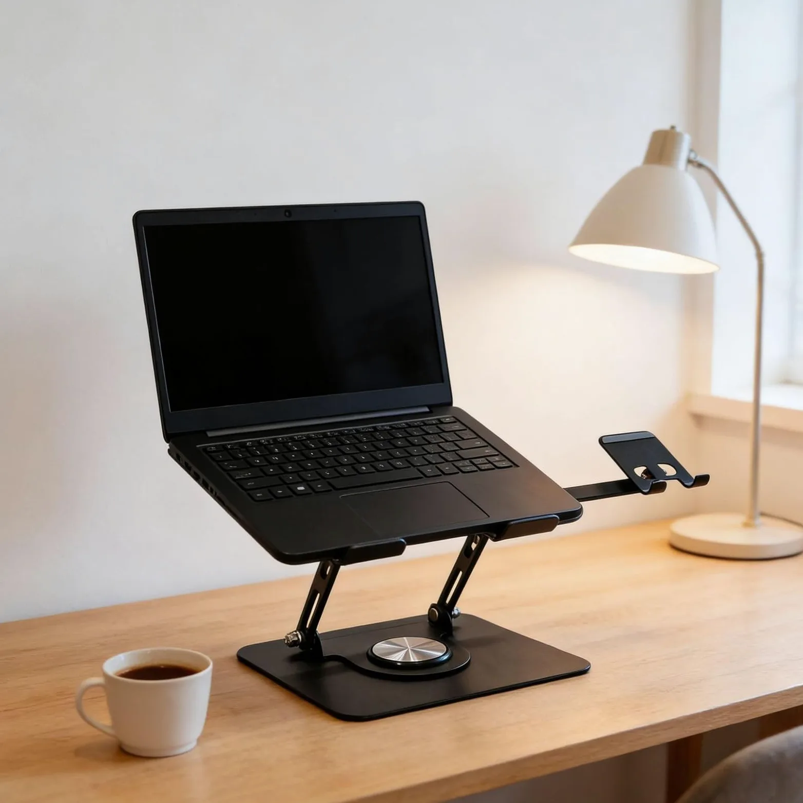 Supporto per notebook in alluminio con fori di raffreddamento migliorati e telaio robusto fino a 8 kg di capacità Supporto ergonomico per laptop