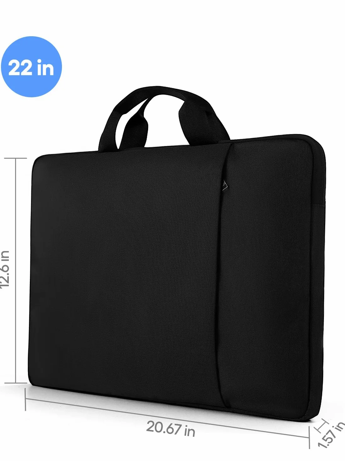 UPERFECT Custodia per Laptop da 22 Pollici per Computer Portatile/Computer Portatile/Notebook/Tablet con Tasche Laterali di Grande Capacità e Manico Durevole, Impermeabile, Resistente agli Urti