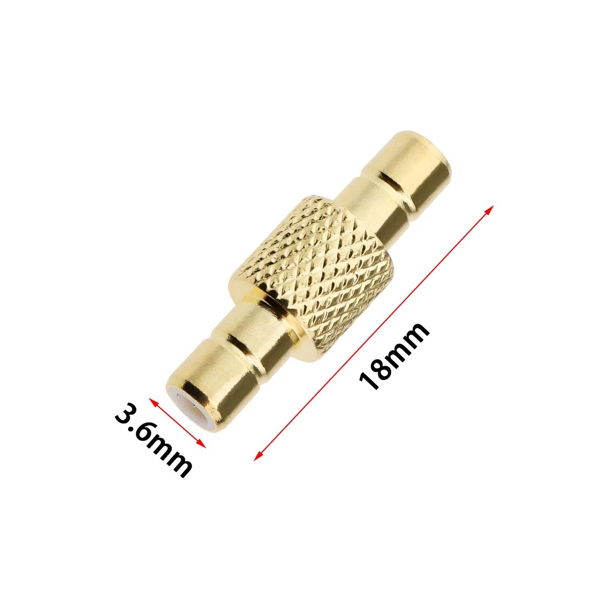 ECSiNG 2 Pezzi Adattatore Connettore SMB Maschio a Maschio SMB Dritto RF 50 Ohm Convertitore Connettore SMB Maschio a Maschio per Antenne TV Dispositivi LAN Wireless Cavo Coassiale Radio Wi-Fi