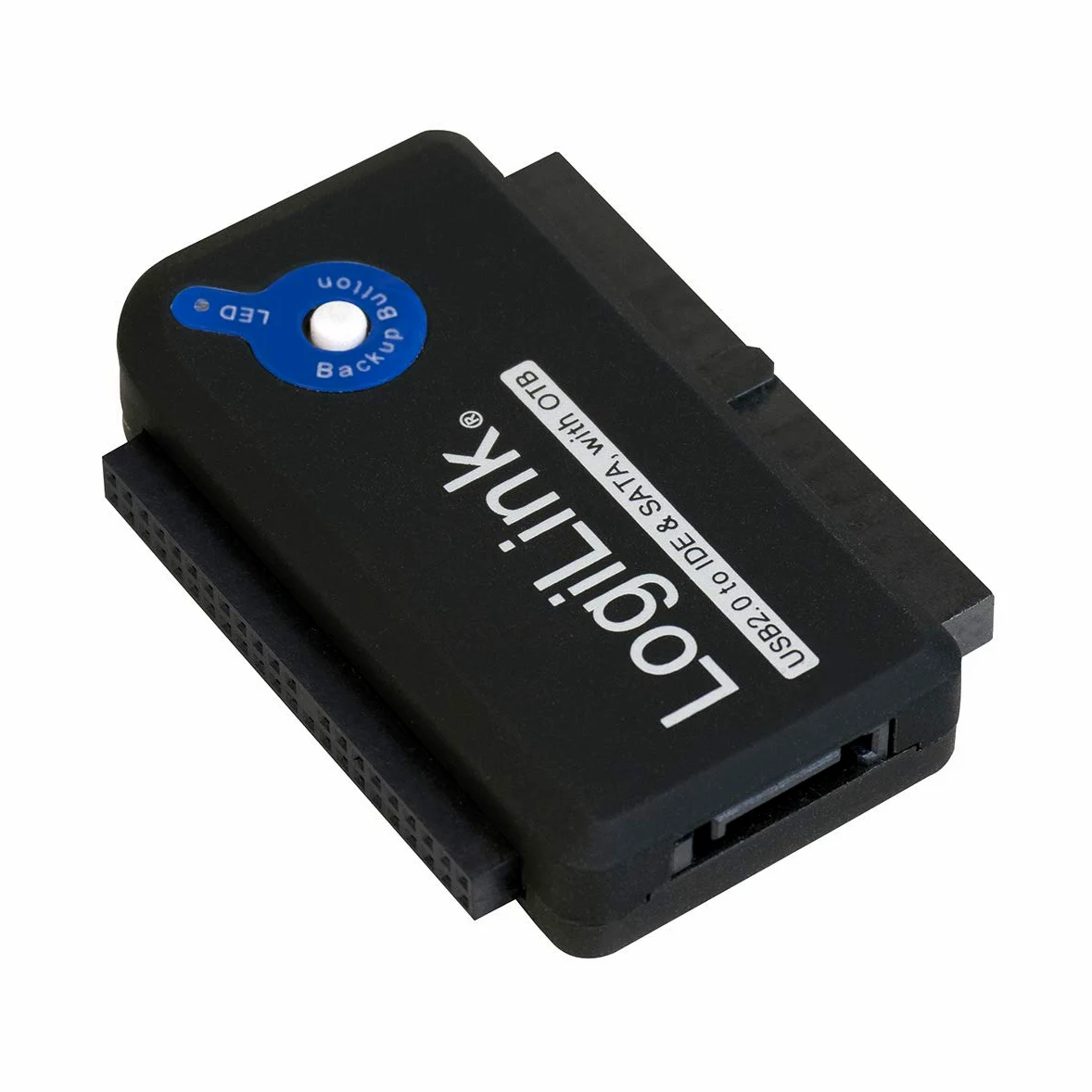 LogiLink Adapter USB 2.0 to 2.5 + 3.5 Zoll IDE + SATA HDD OTB Nero